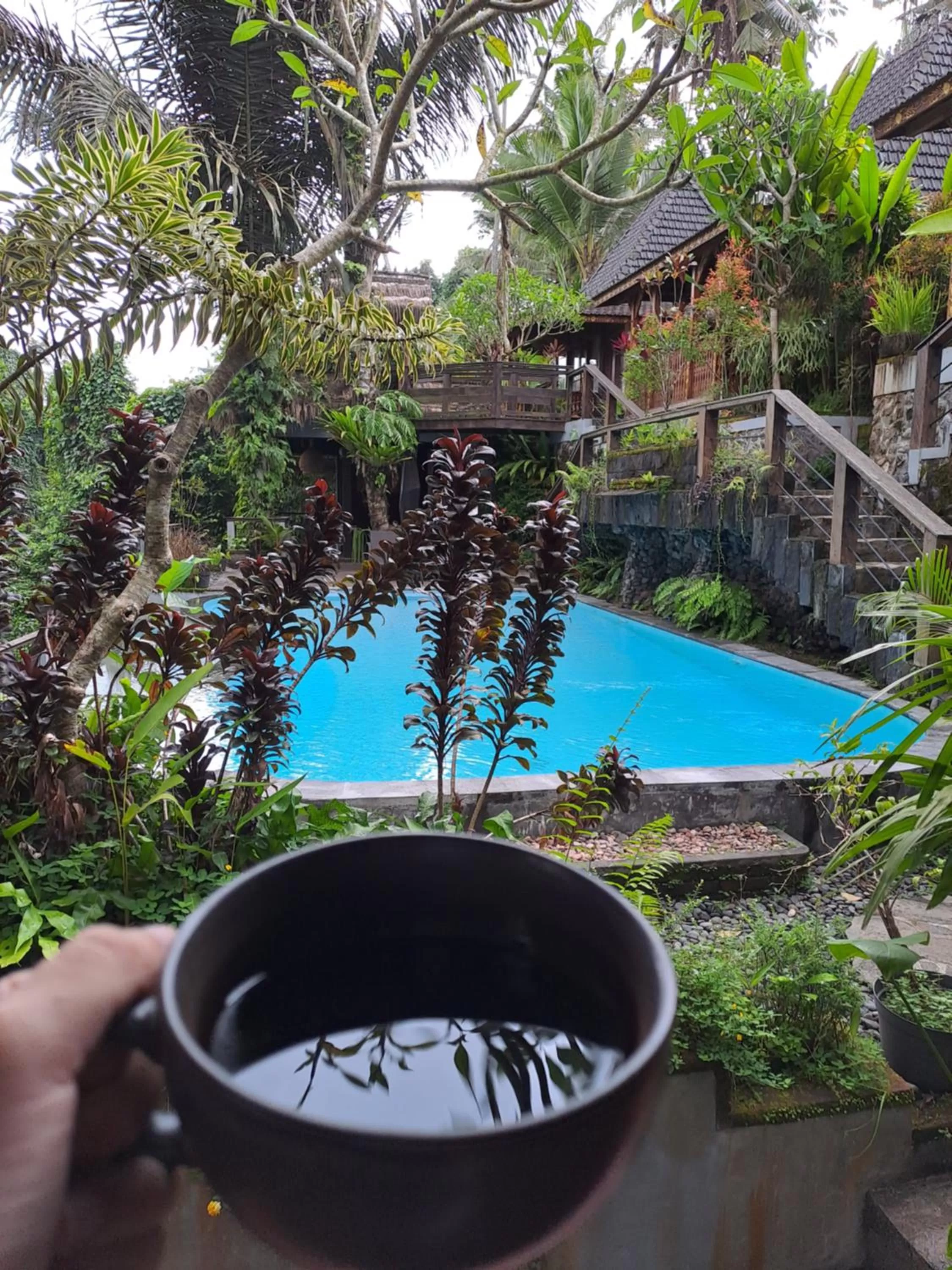 Pool view in Parvati Retreat Villas