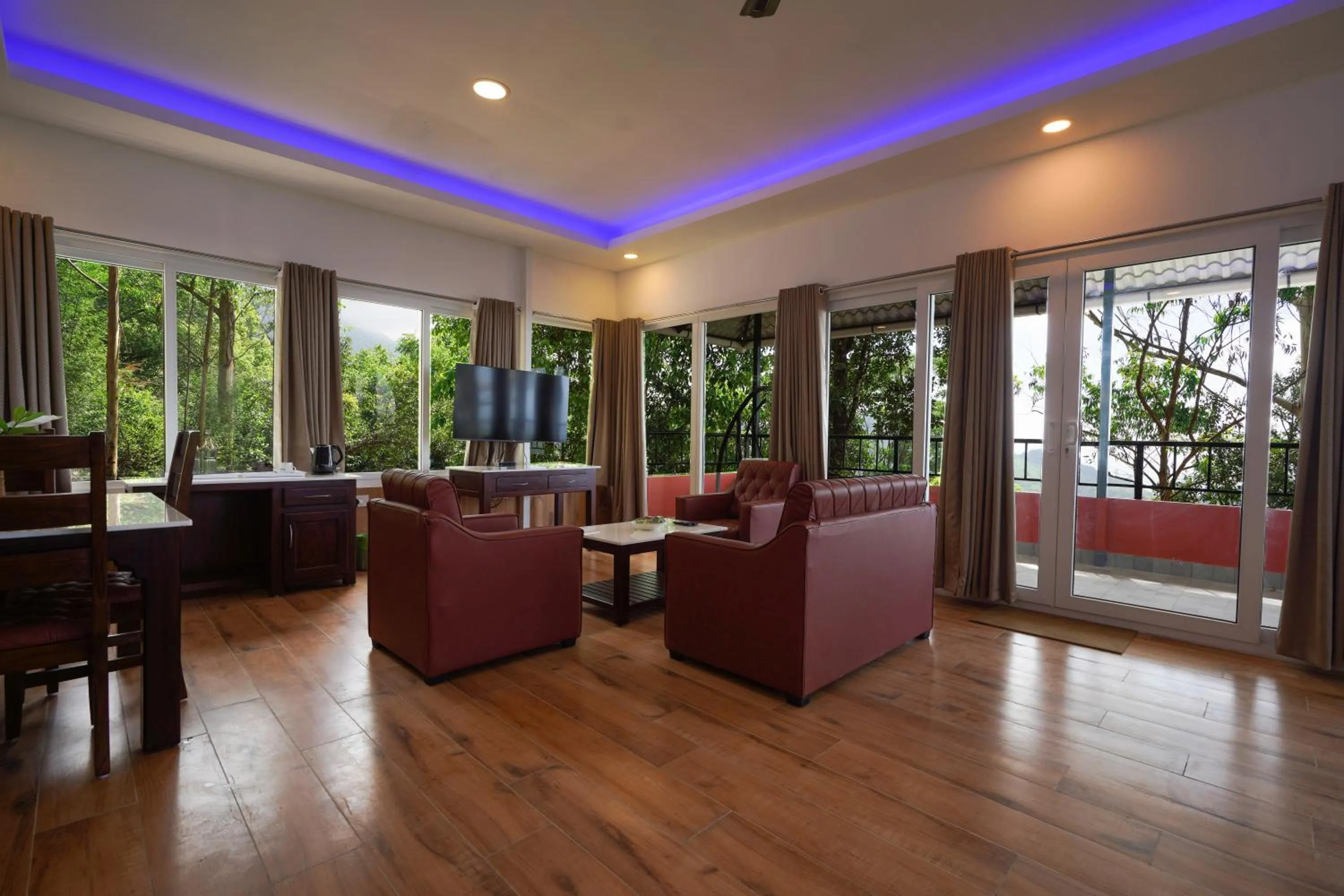 Living room in Tea Valley Resort, Munnar