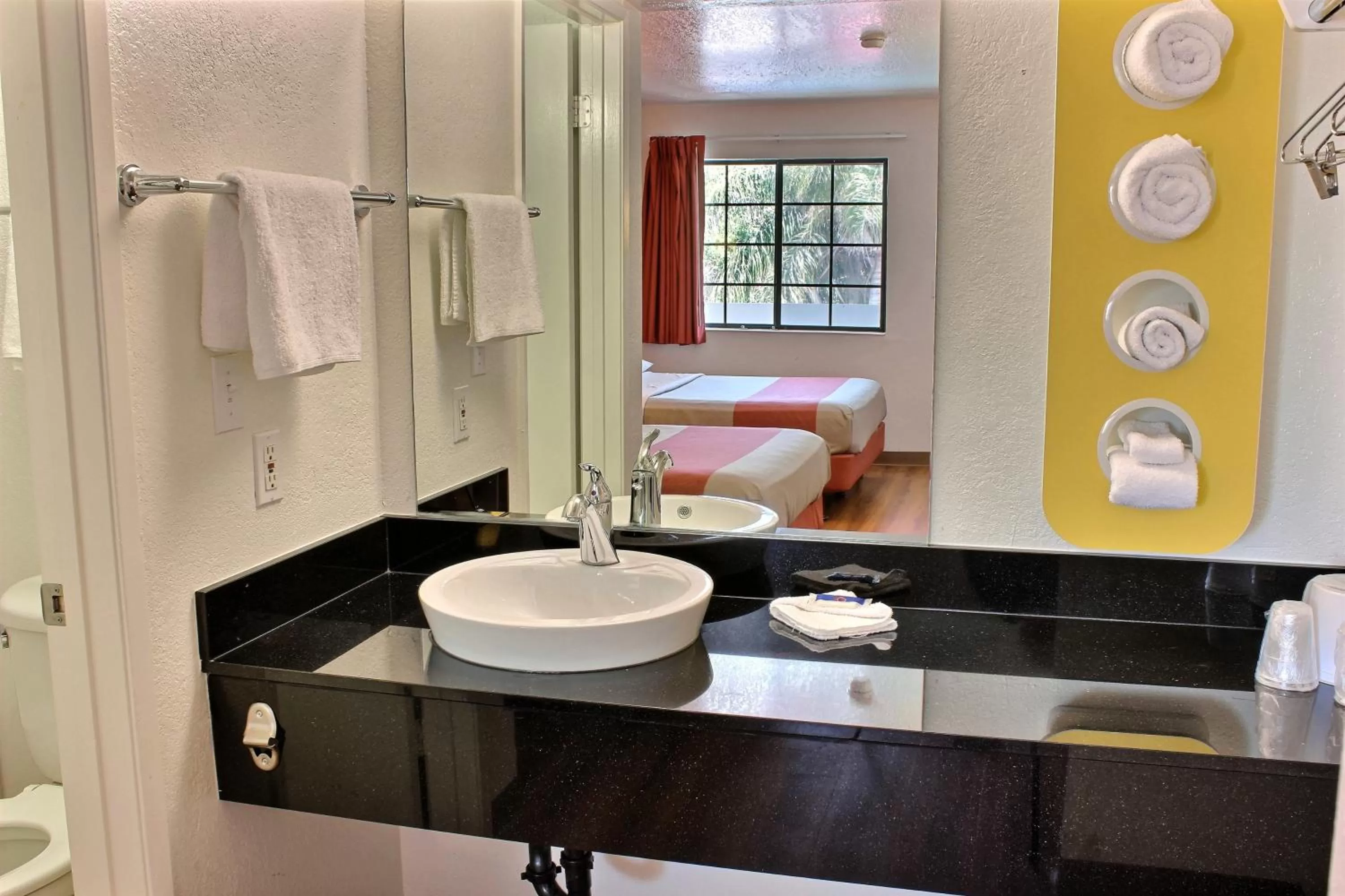 Bathroom in Motel 6-Coalinga, CA - East