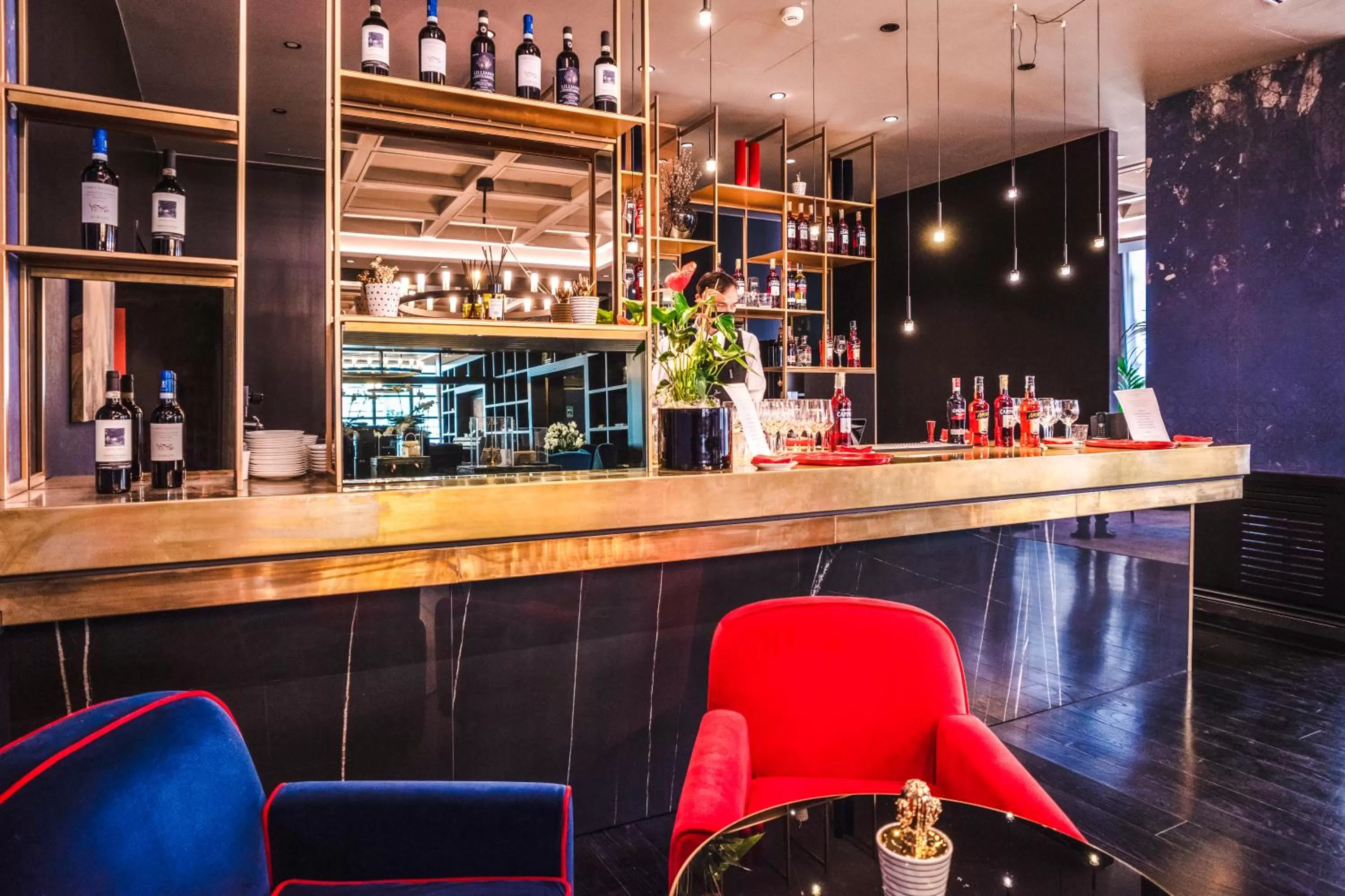 Lounge or bar in Palazzo Cornalia