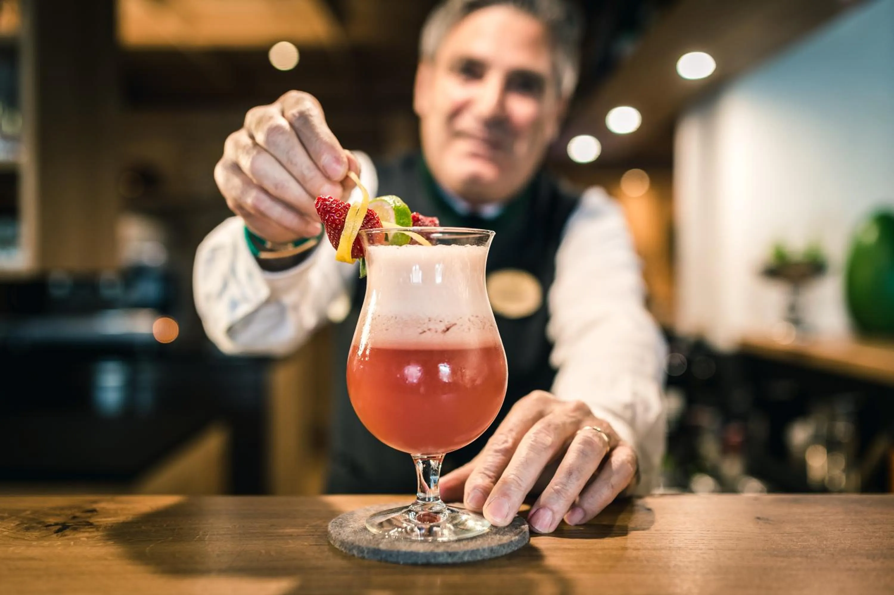 Alcoholic drinks in Kolfuschgerhof Mountain Resort