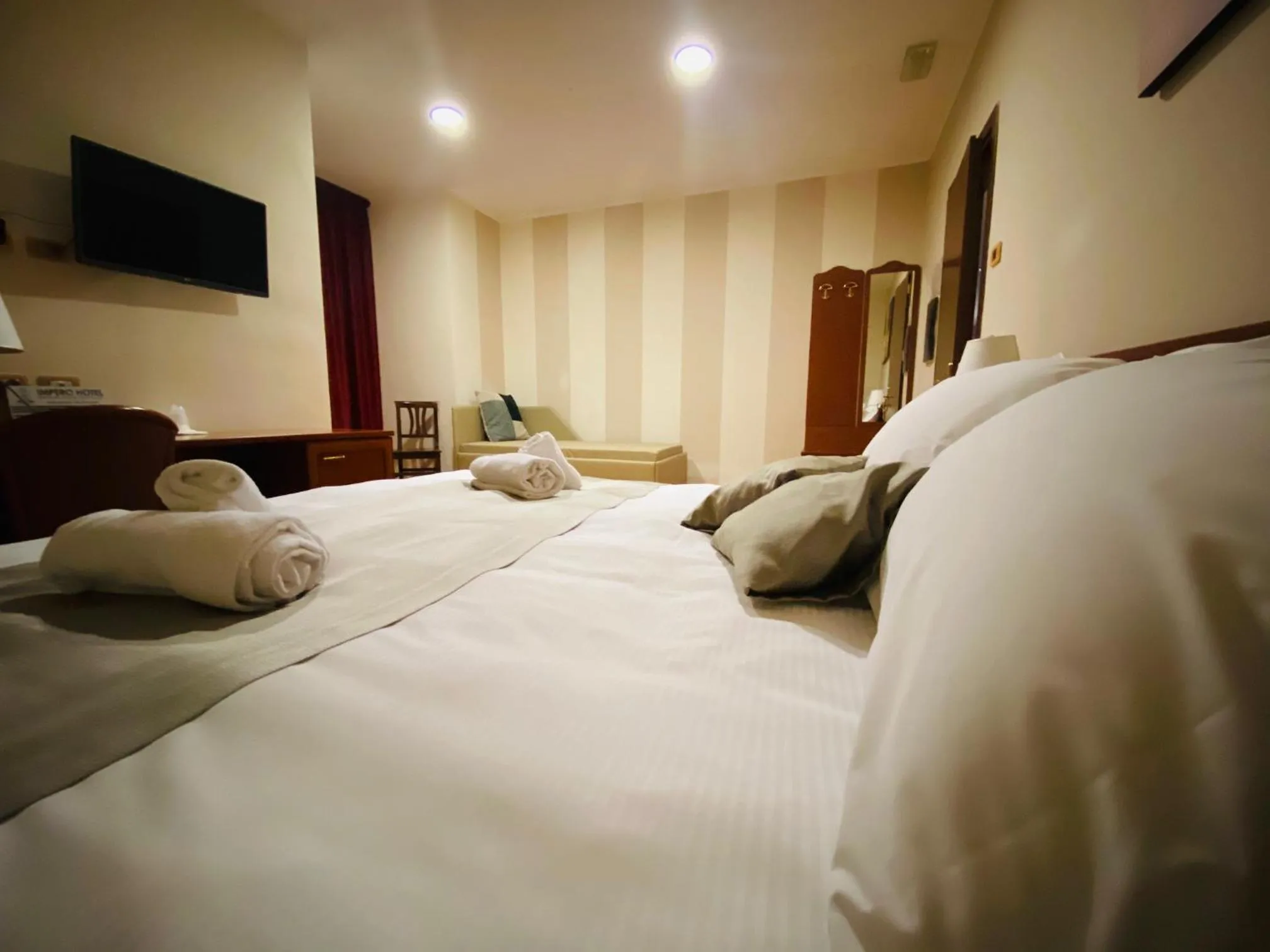 Bedroom, Bed in Impero Hotel Beauty & Spa - Bike Hotel