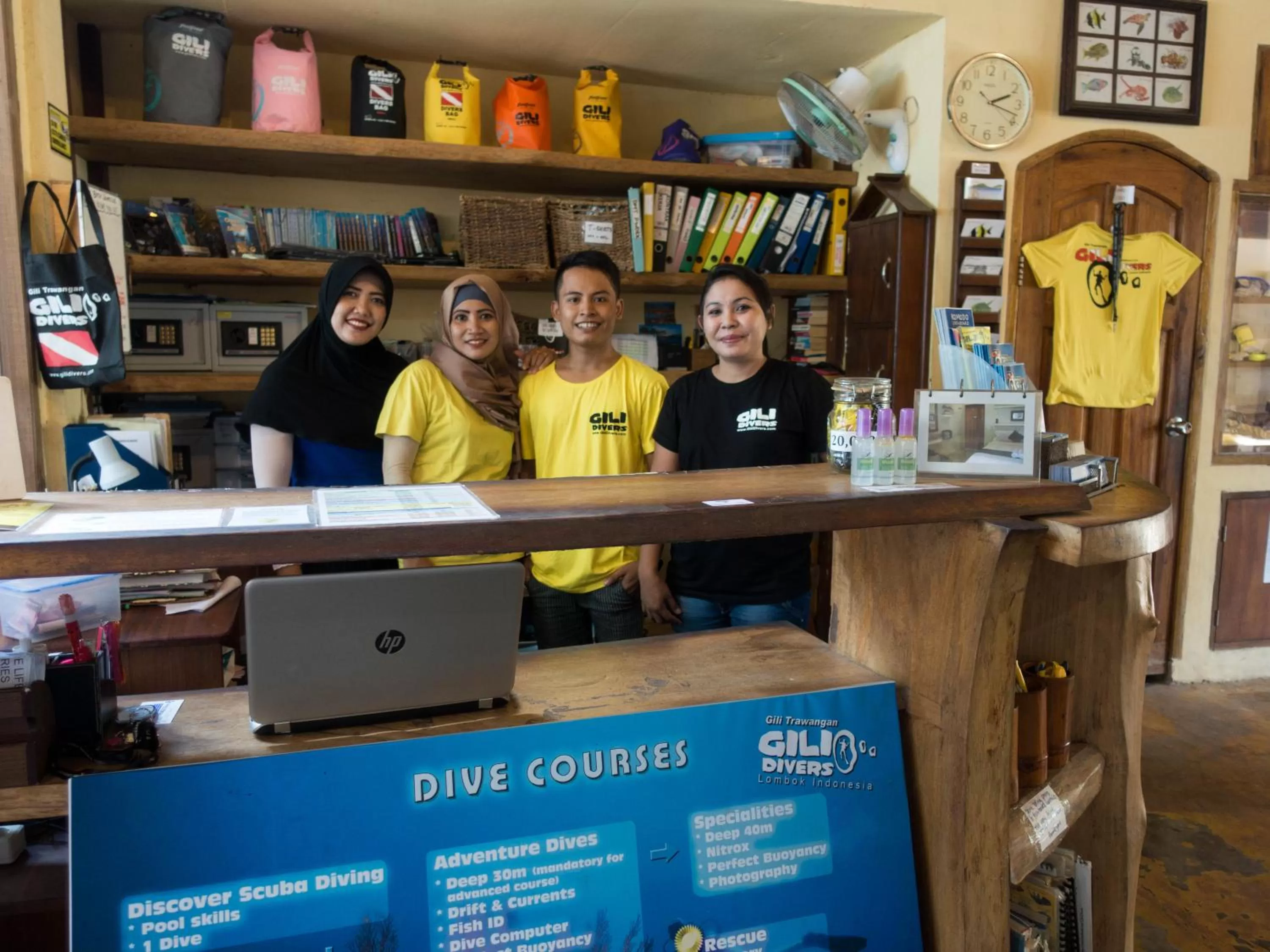 Staff, Lounge/Bar in Gili Divers Hotel