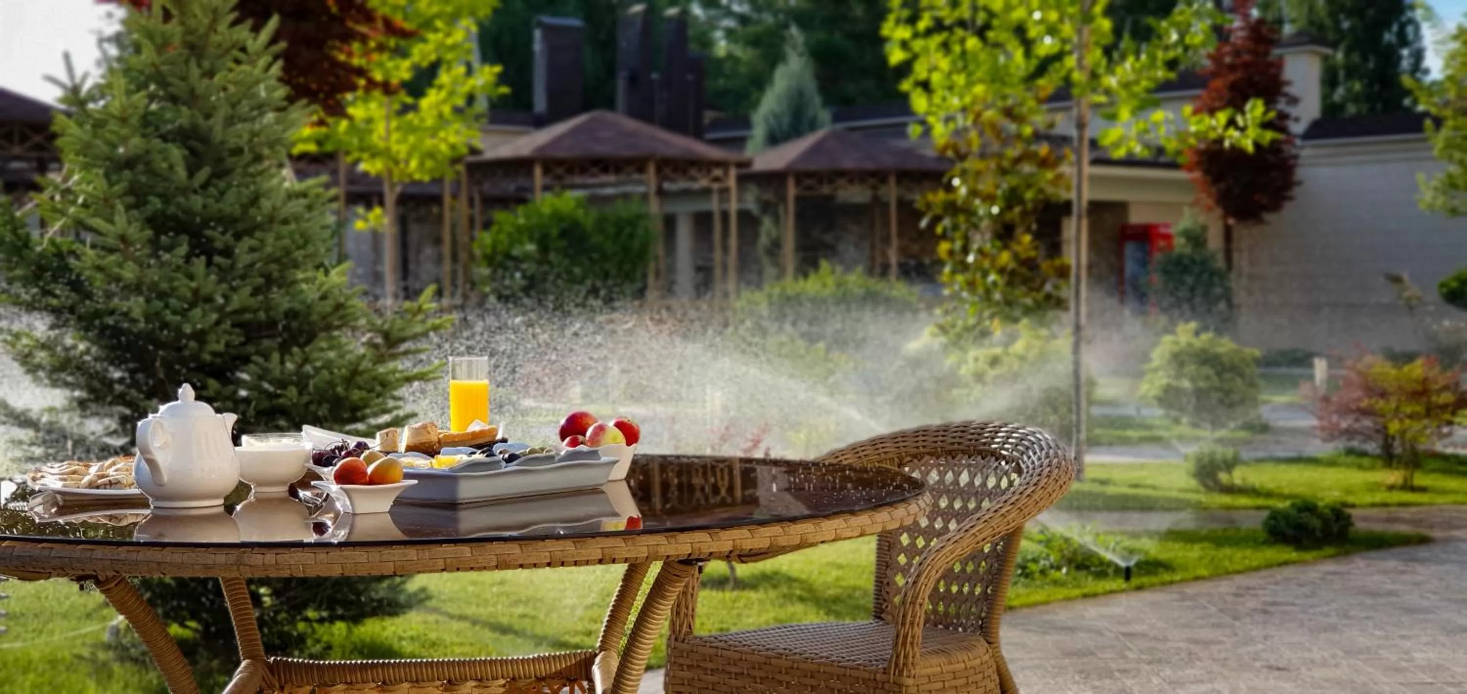 Garden in Silk Road Kokand Hotel