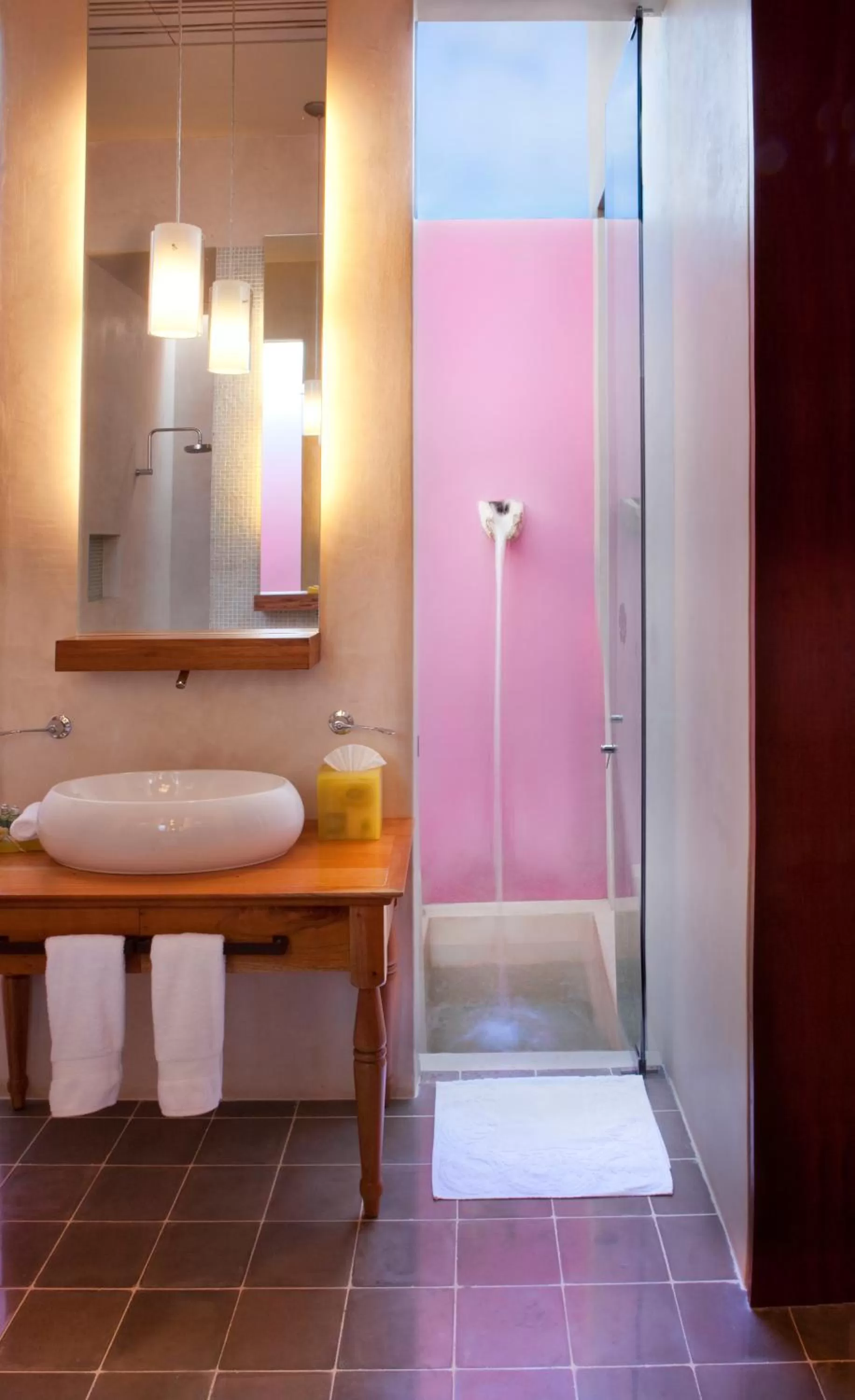 Bathroom in Rosas & Xocolate Boutique Hotel and Spa Merida, a Member of Design Hotels