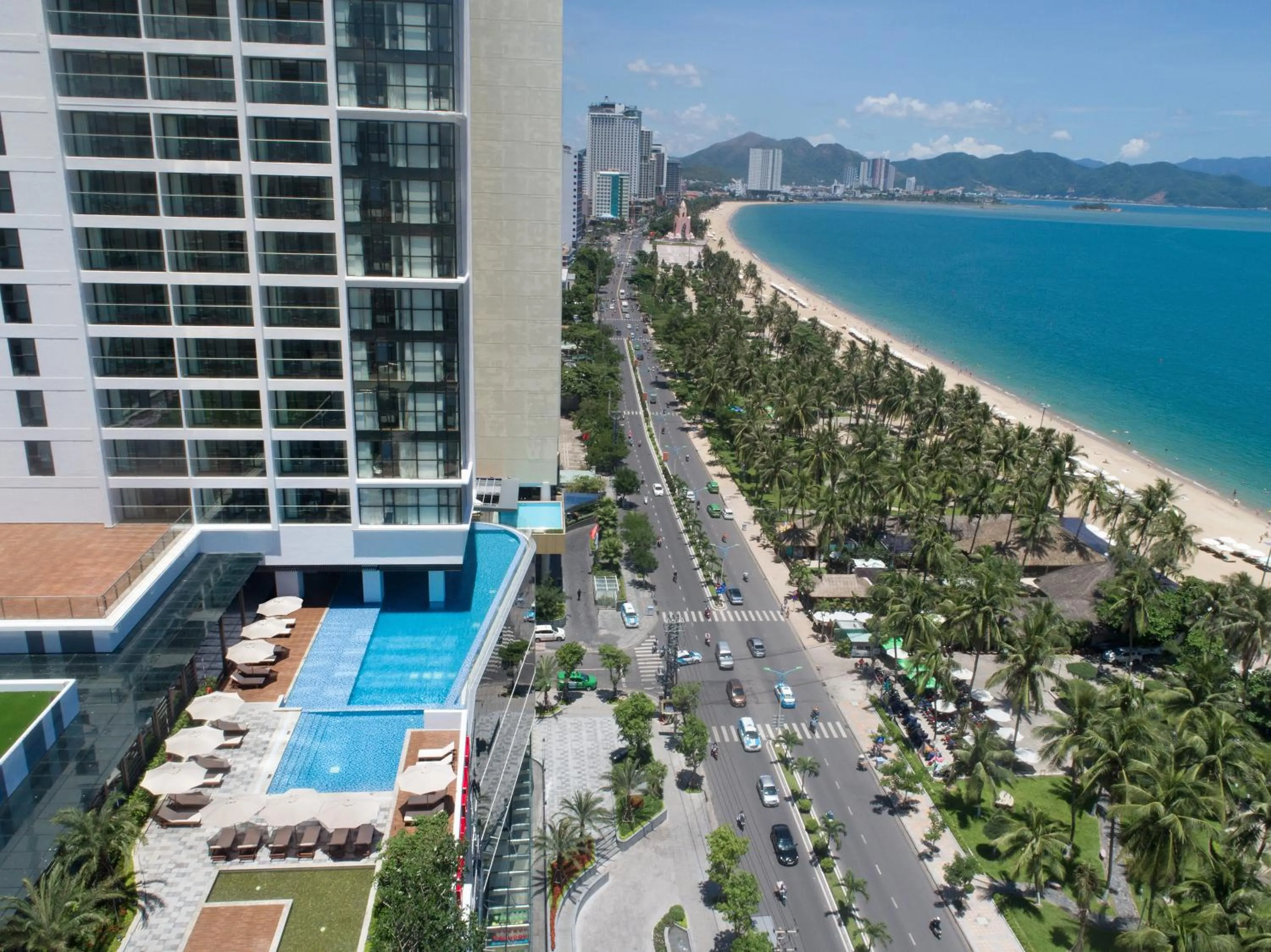 Bird's eye view in Vinpearl Beachfront Nha Trang