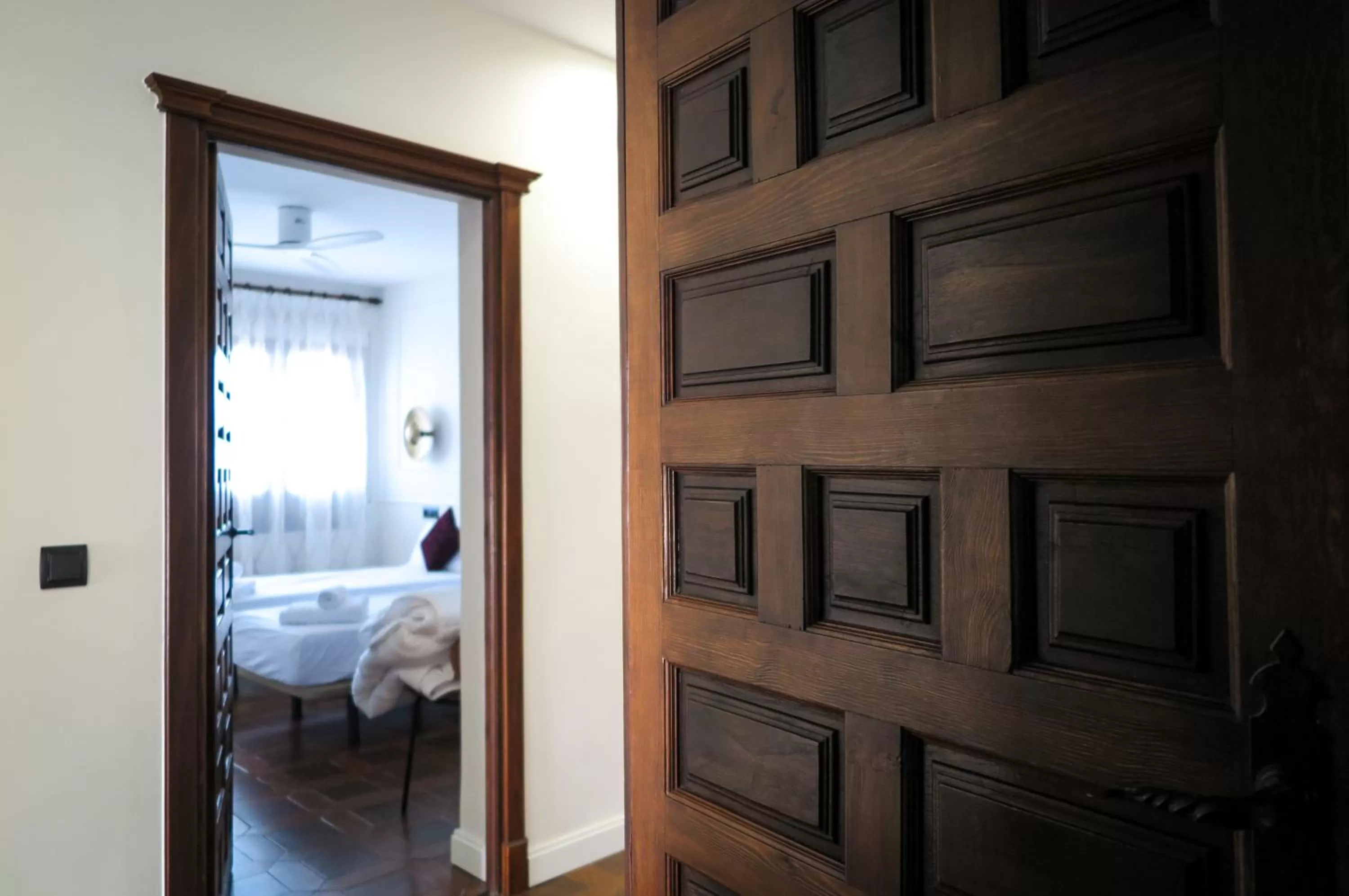 Bedroom in Tomé, casa de huéspedes