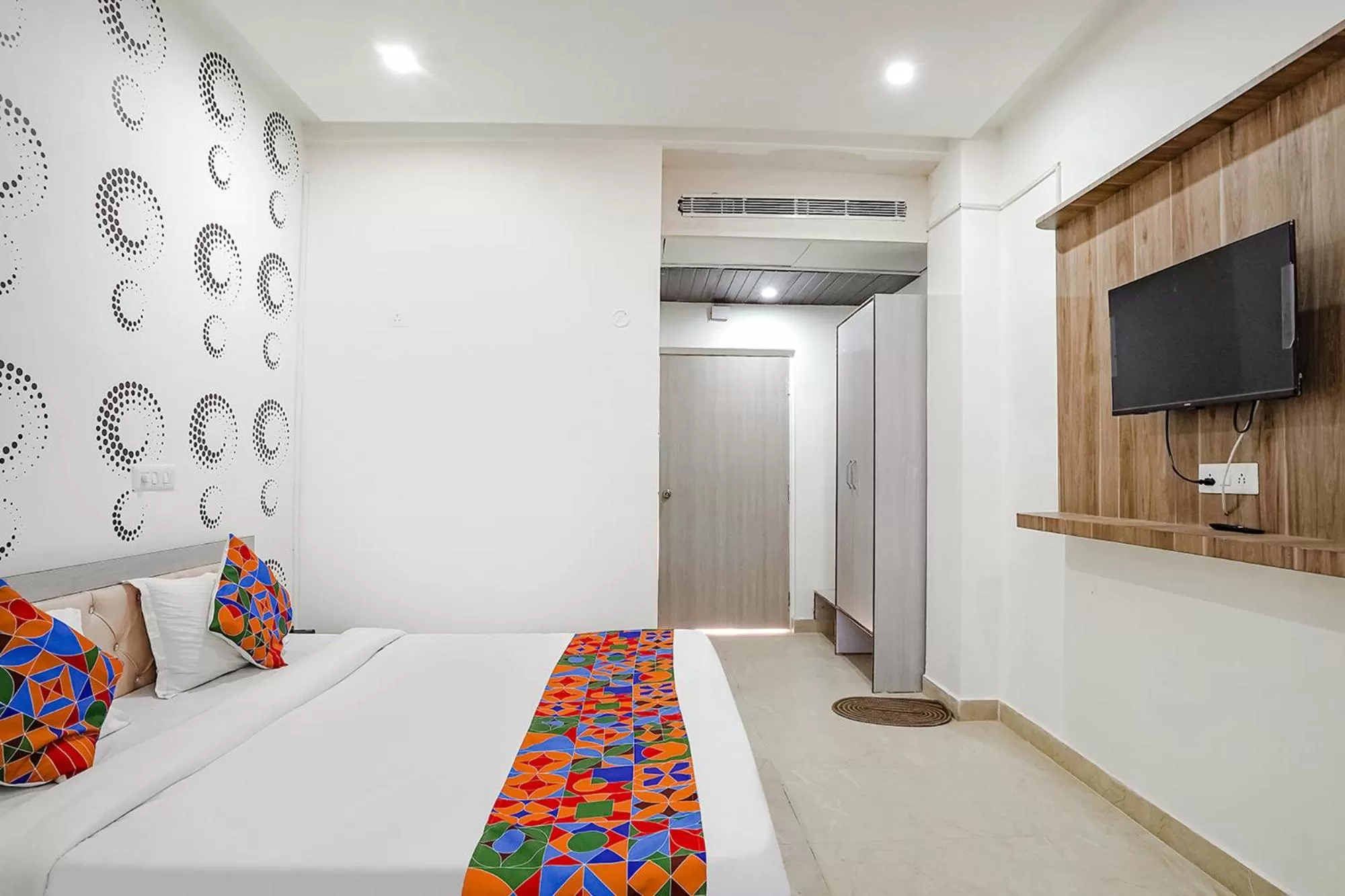Bed in FabHotel Siddhi
