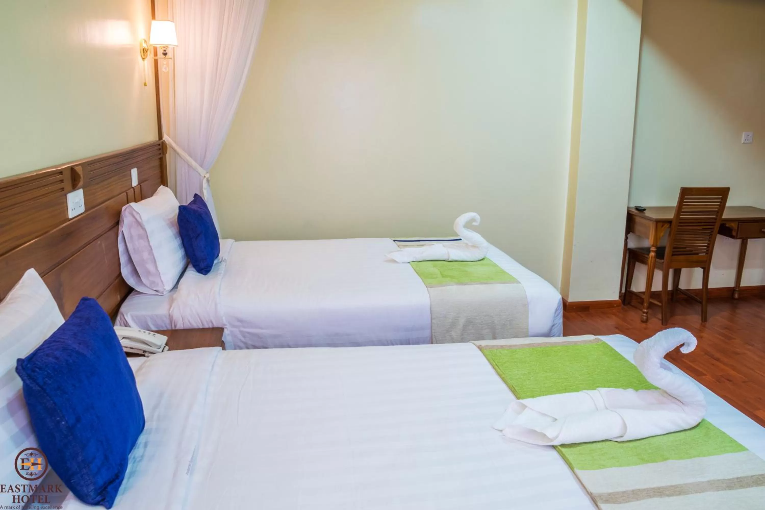 Bed in Eastmark Hotel