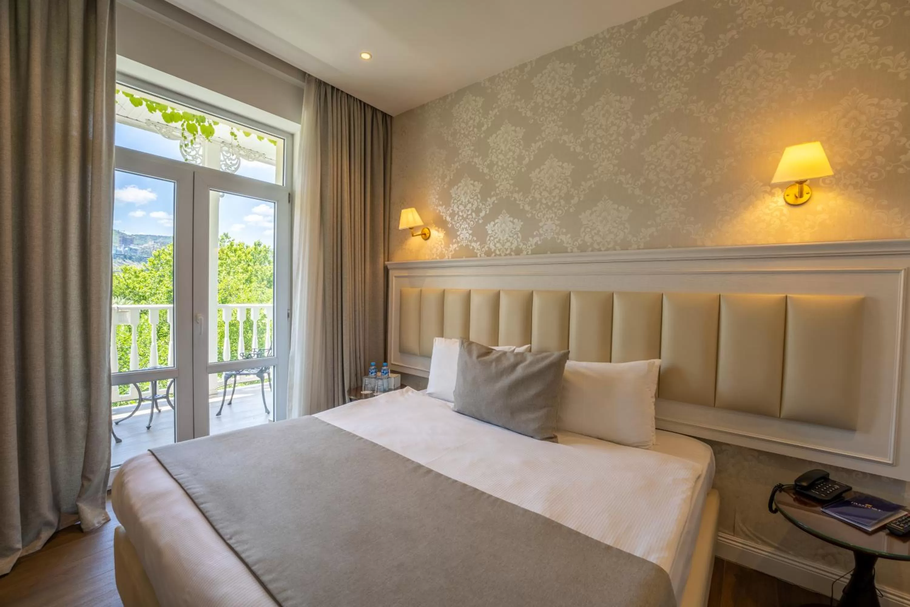 Bed in Hotel Passport Tbilisi