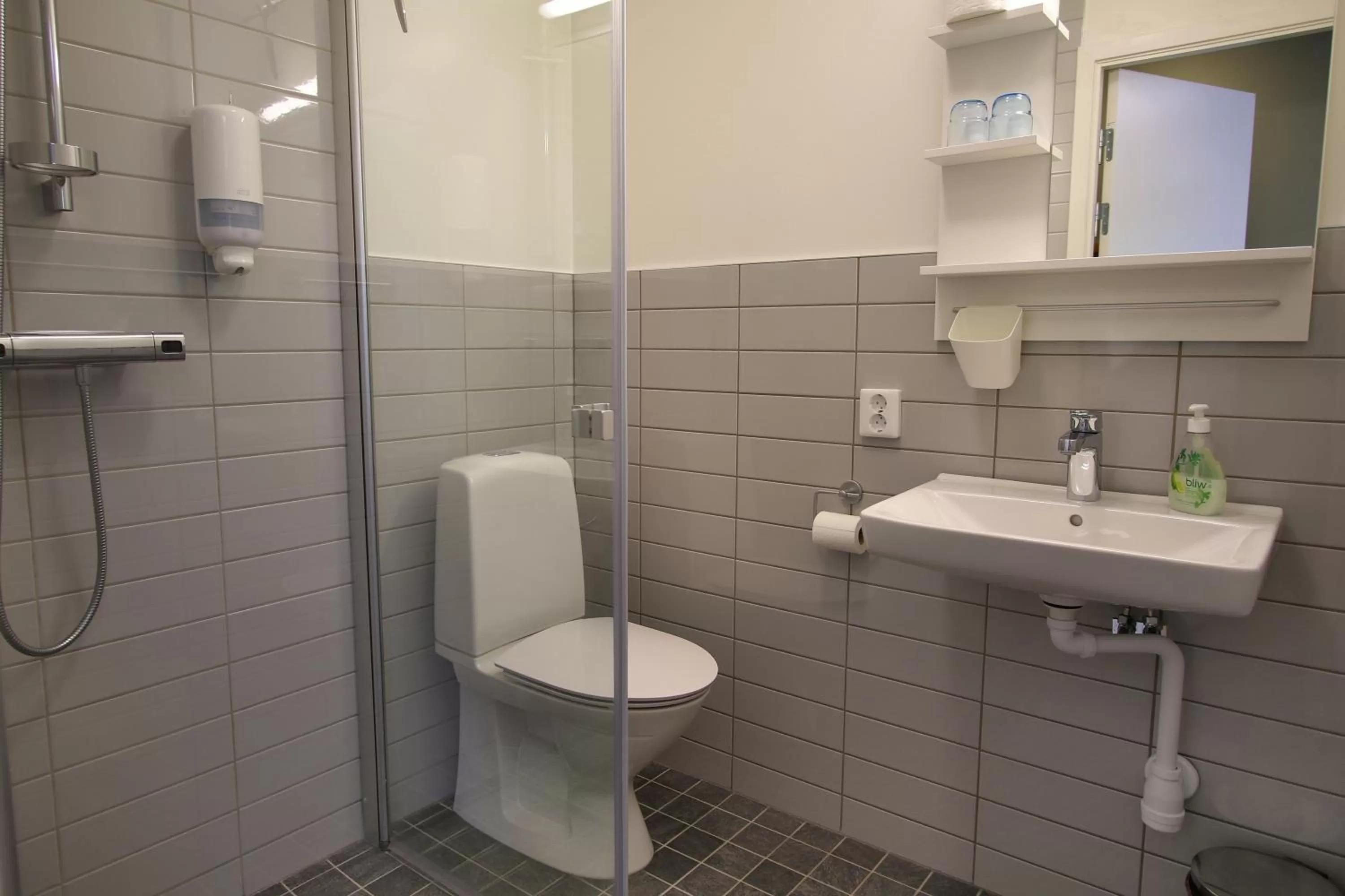 Bathroom in Hotell Munkeröd