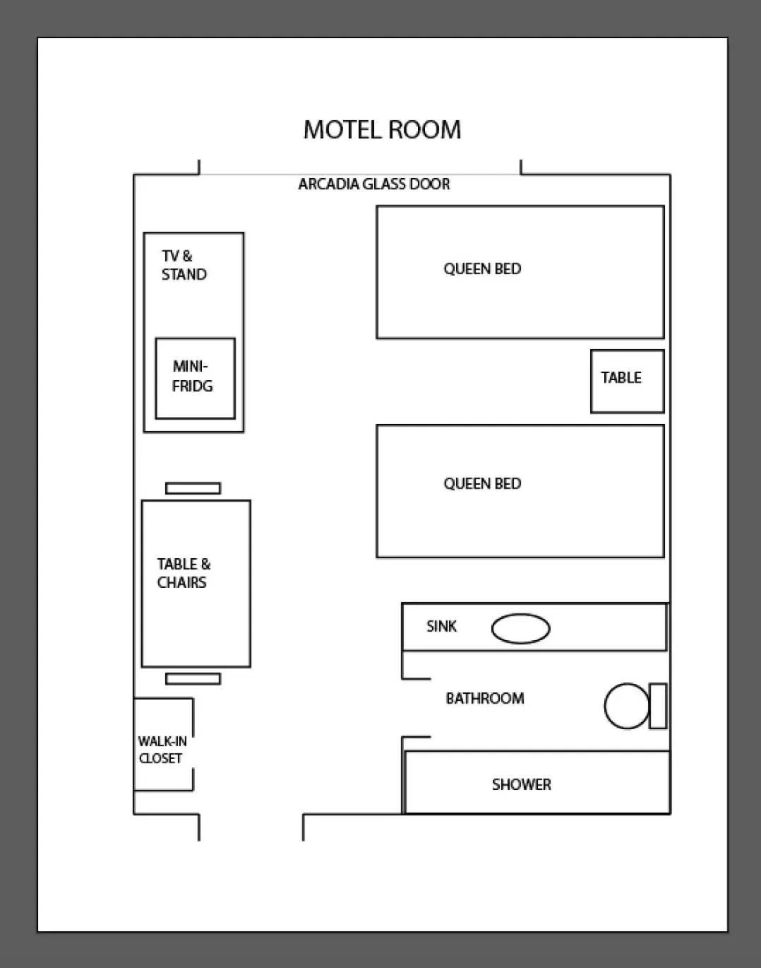 Floor plan in Roosevelt Resort Park