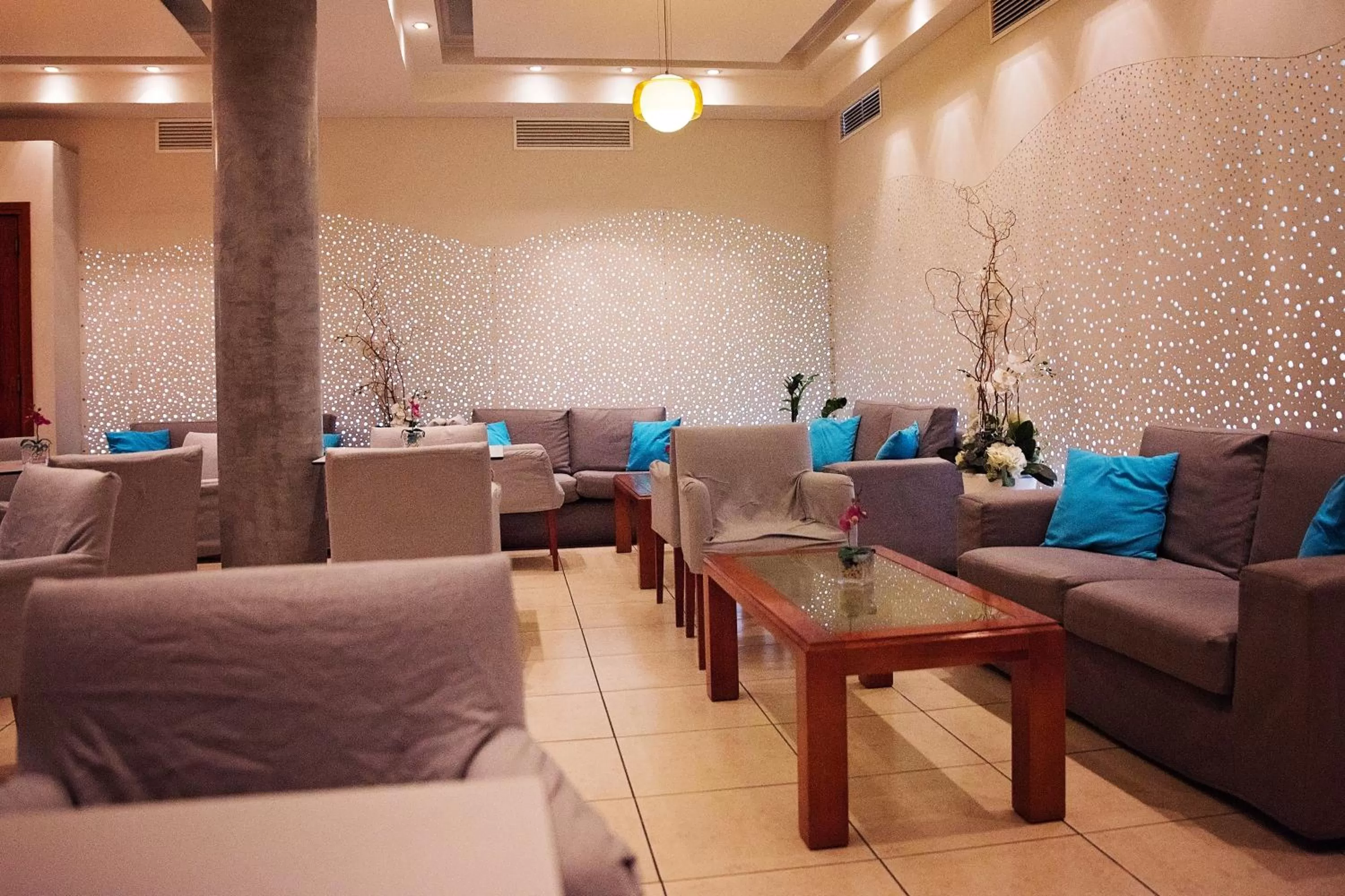 Lounge or bar in Pyramos Hotel