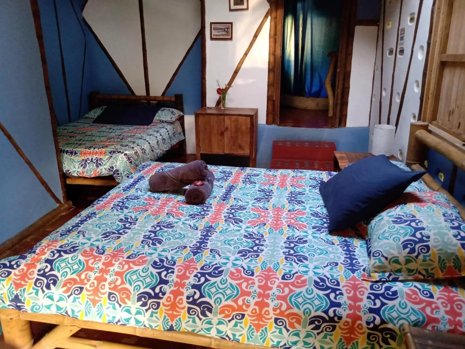 Decorative detail, Bed in Hotel La Casa de Francois