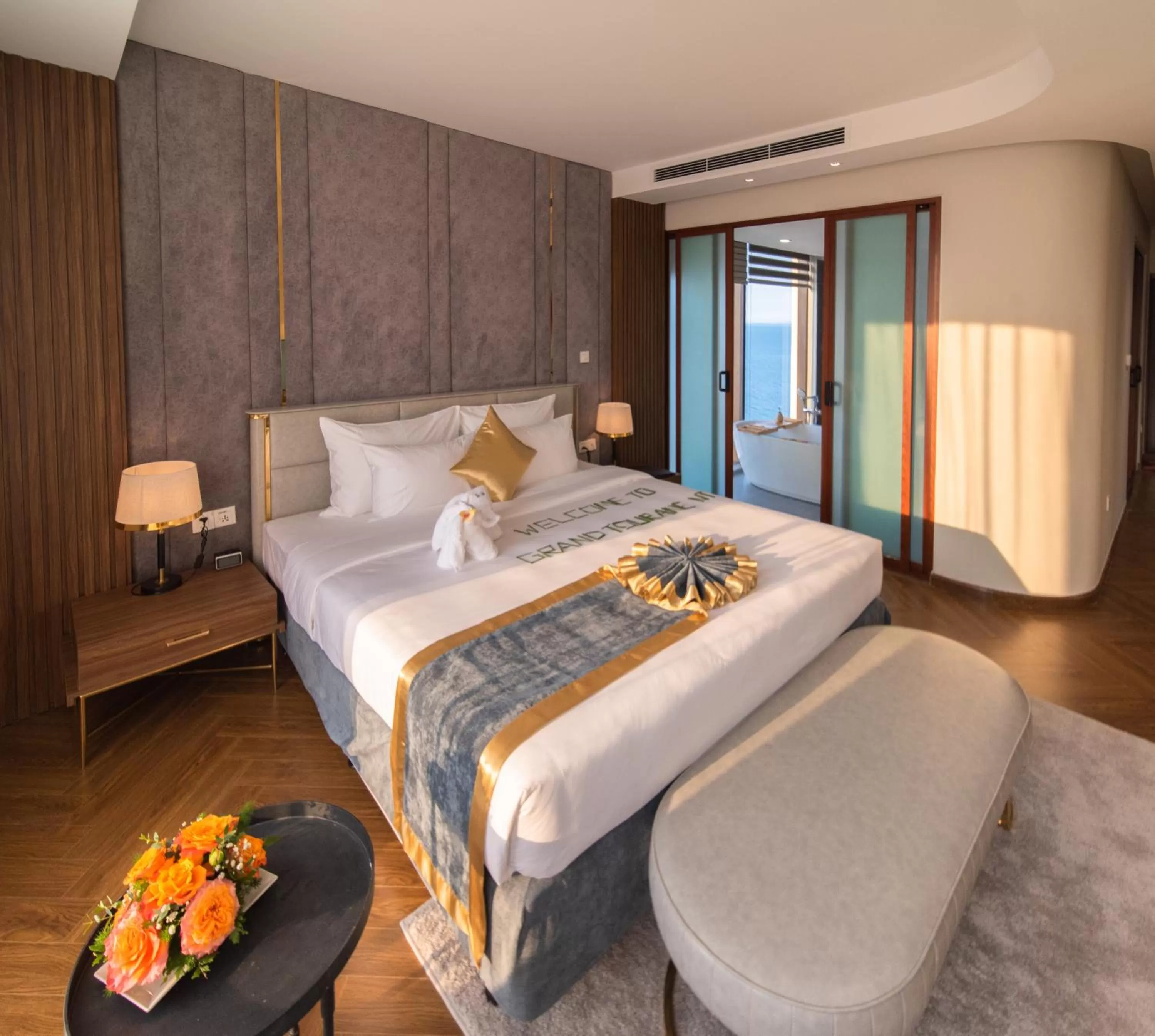 Bed in Grand Tourane Nha Trang Hotel