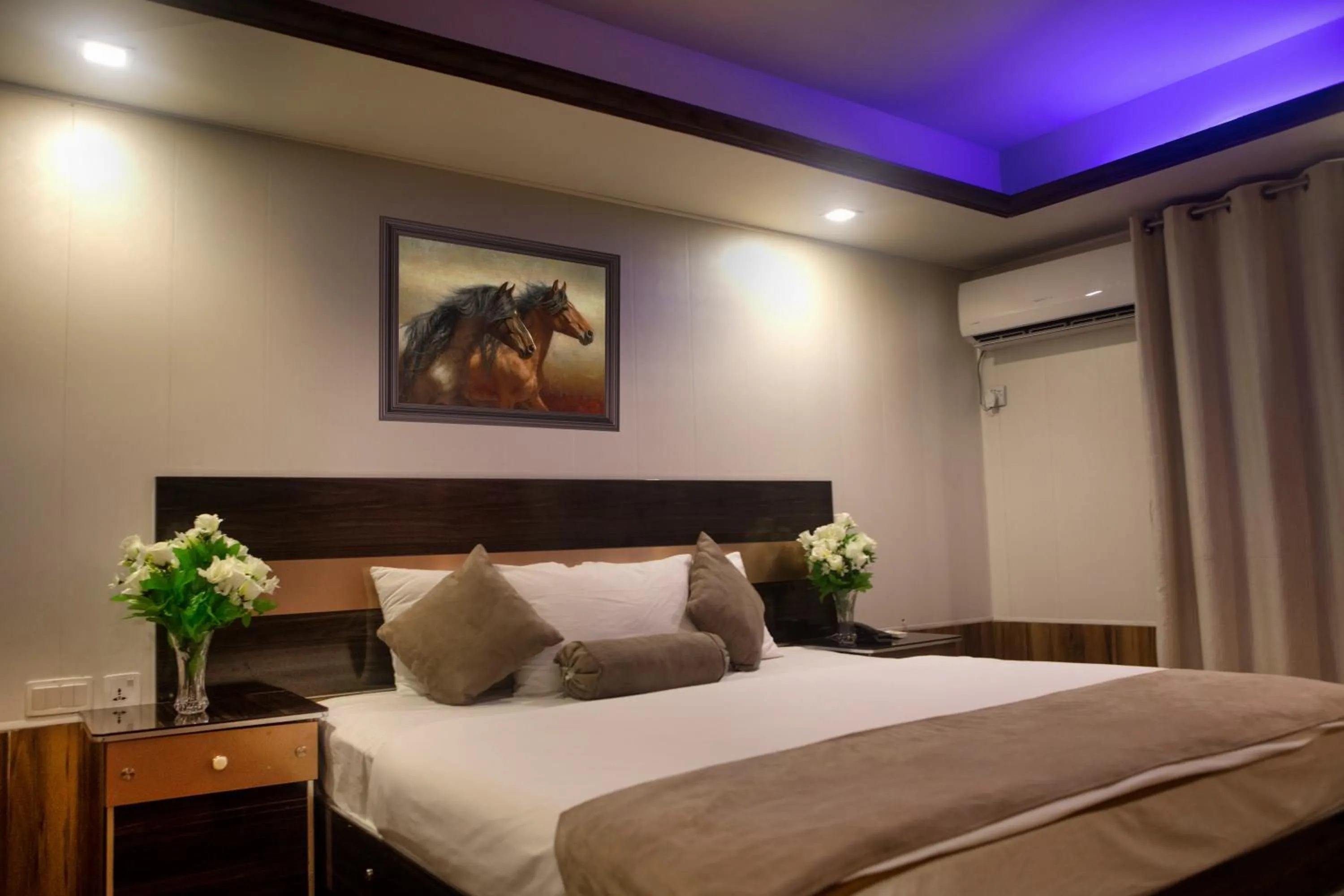 Bed in Hotel Marcopolo