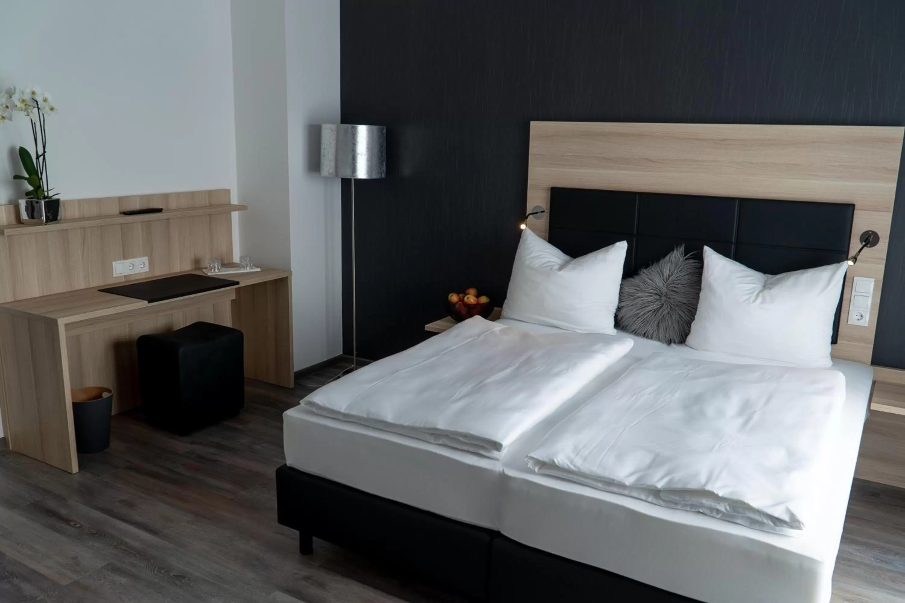 Bed in Hotel Schlafplatz