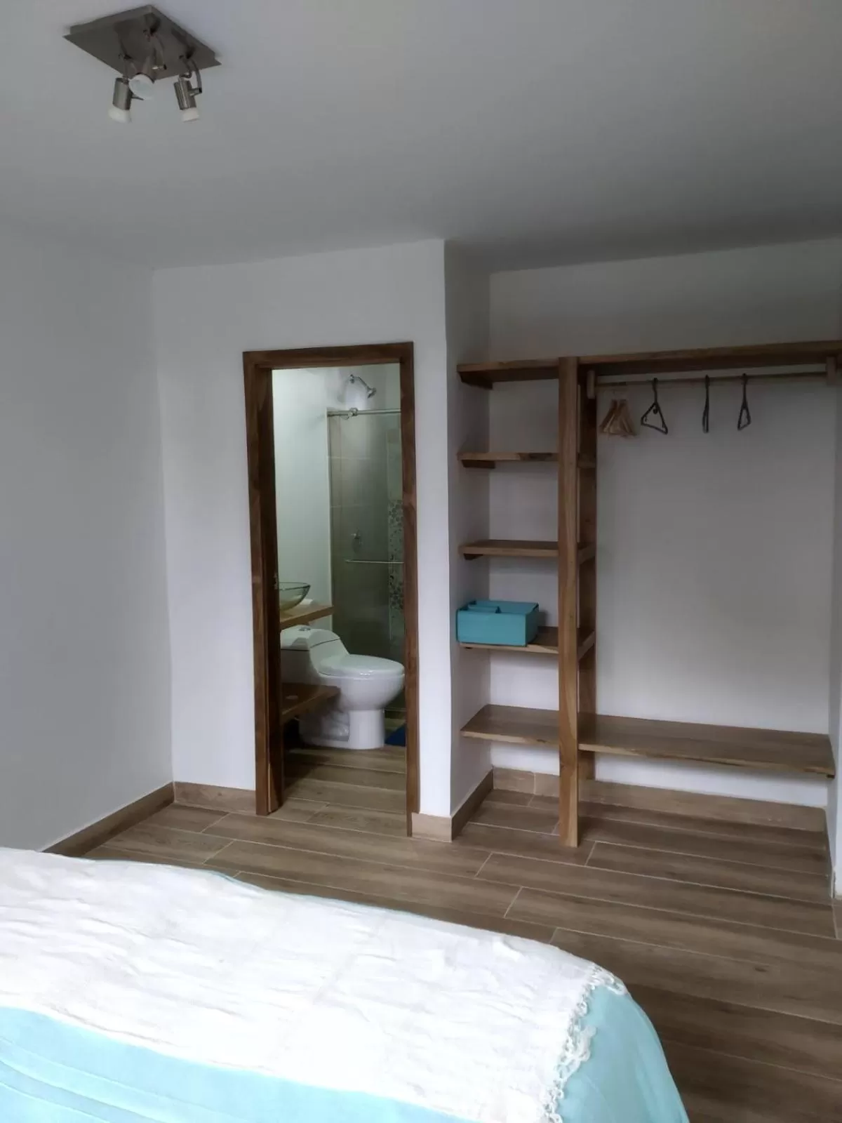 Bed in Hotel La Caracola