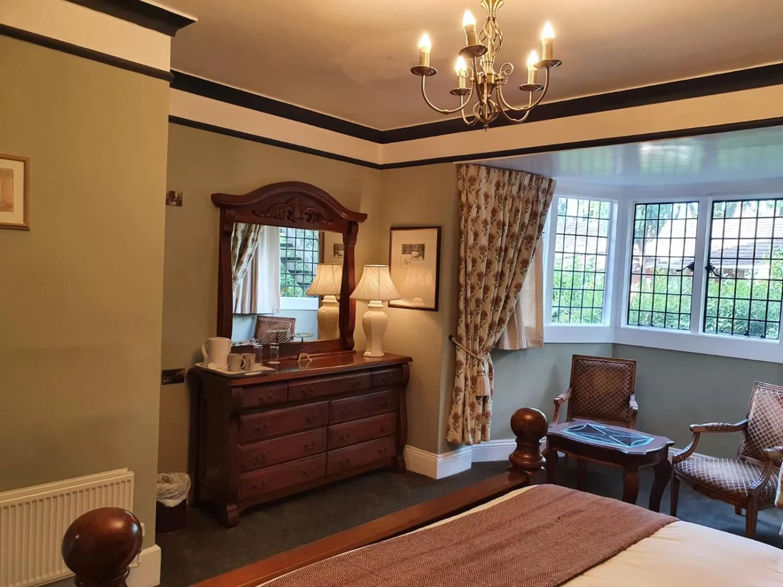 Bed in The Radnorshire Arms Hotel