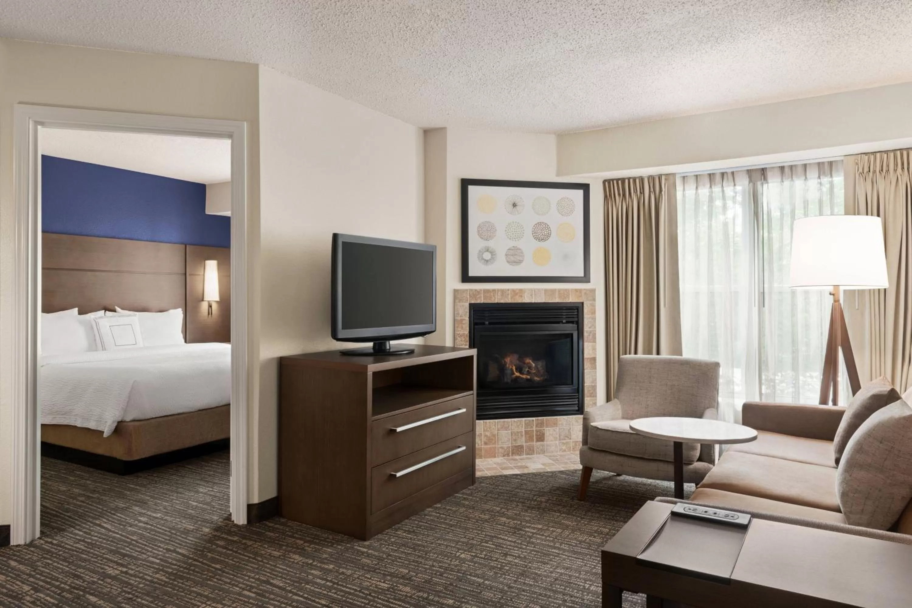 Living room, Bed in Residence Inn Houston Northwest / Willowbrook