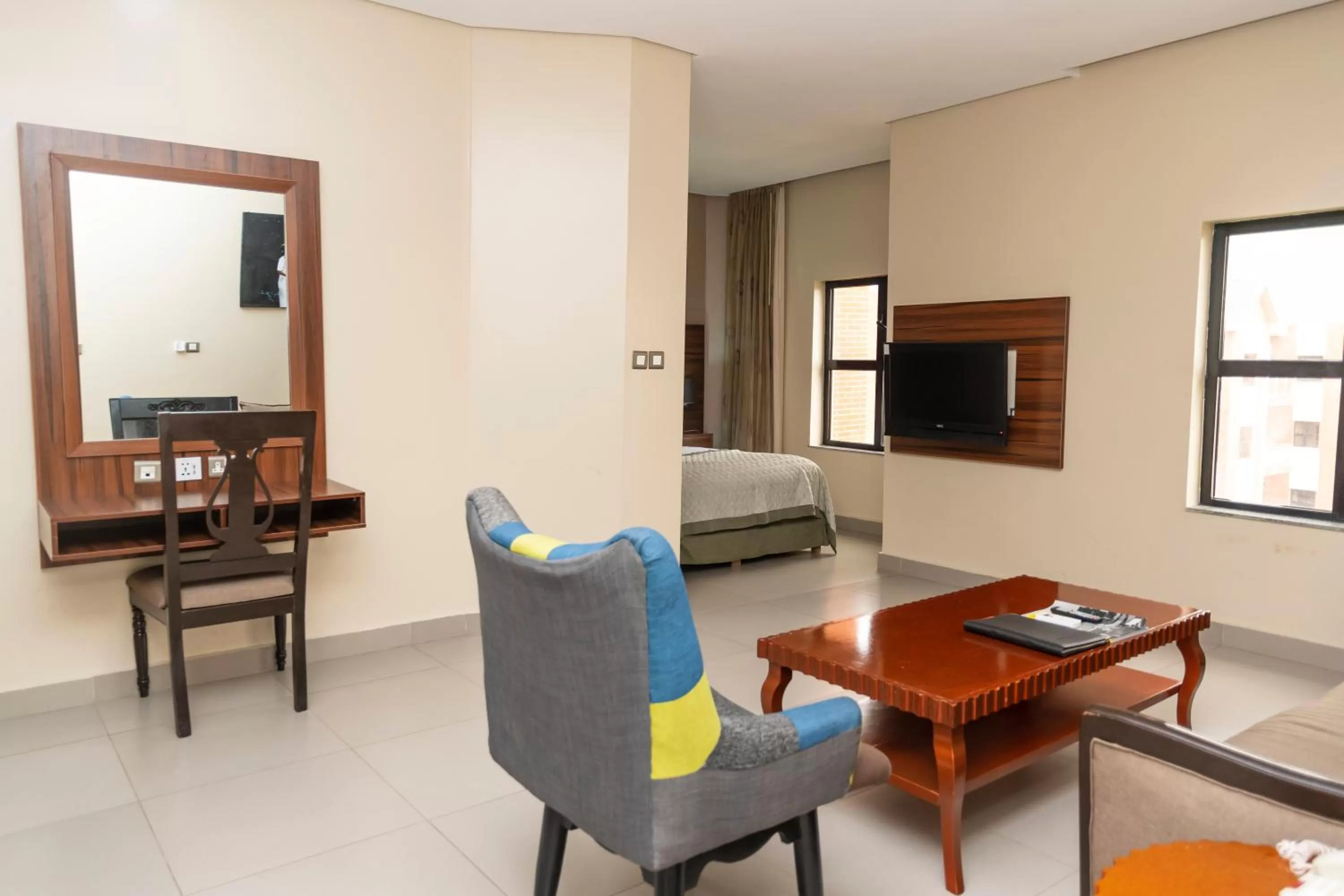 Living room in Hawthorn Suites by Wyndham Abuja