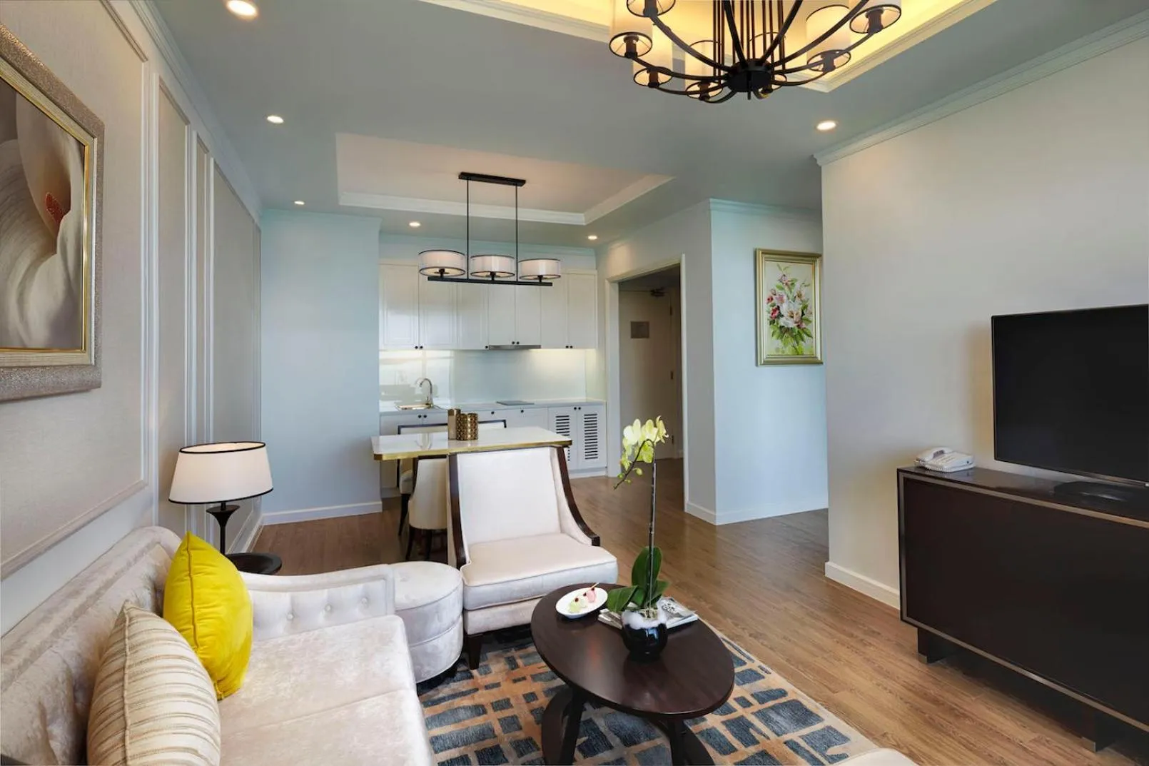 Living room in Vinpearl Beachfront Nha Trang