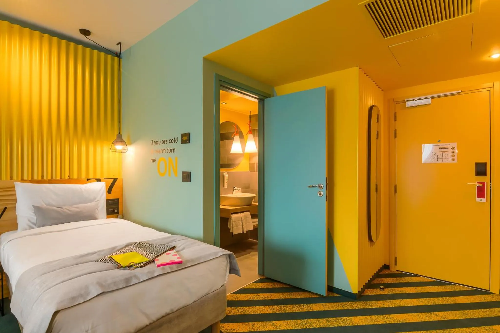 Bedroom, Bed in ibis Styles Bucharest Erbas