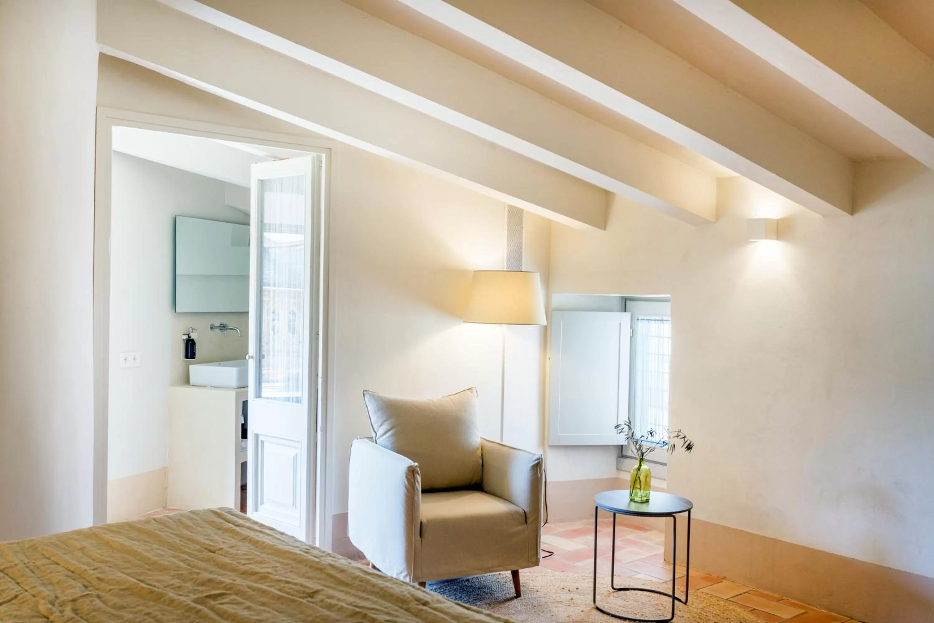 Bed in Can Mascort Eco Hotel