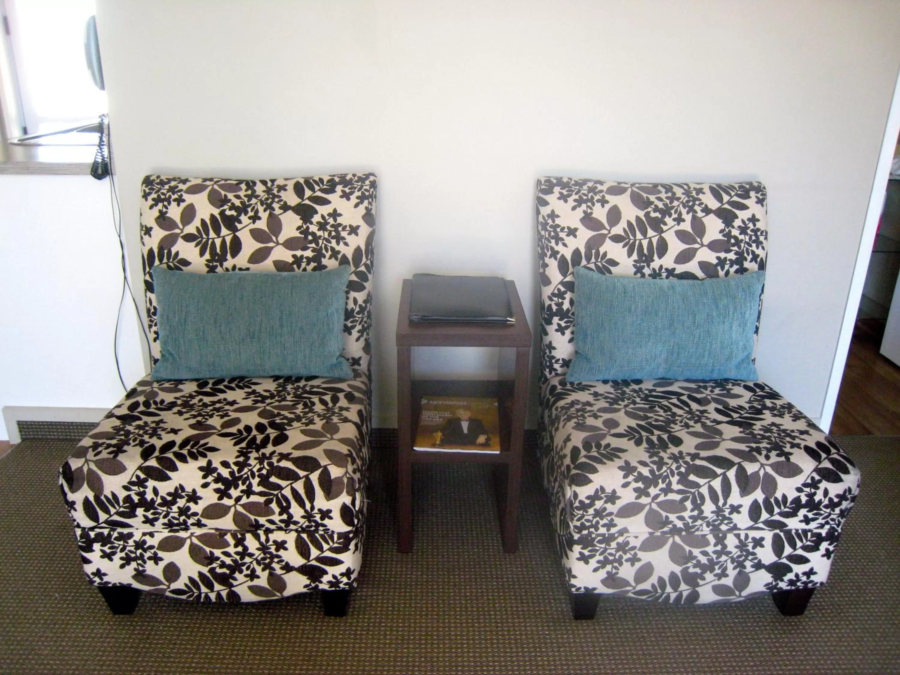 Seating area in Buller Court on Palmerston