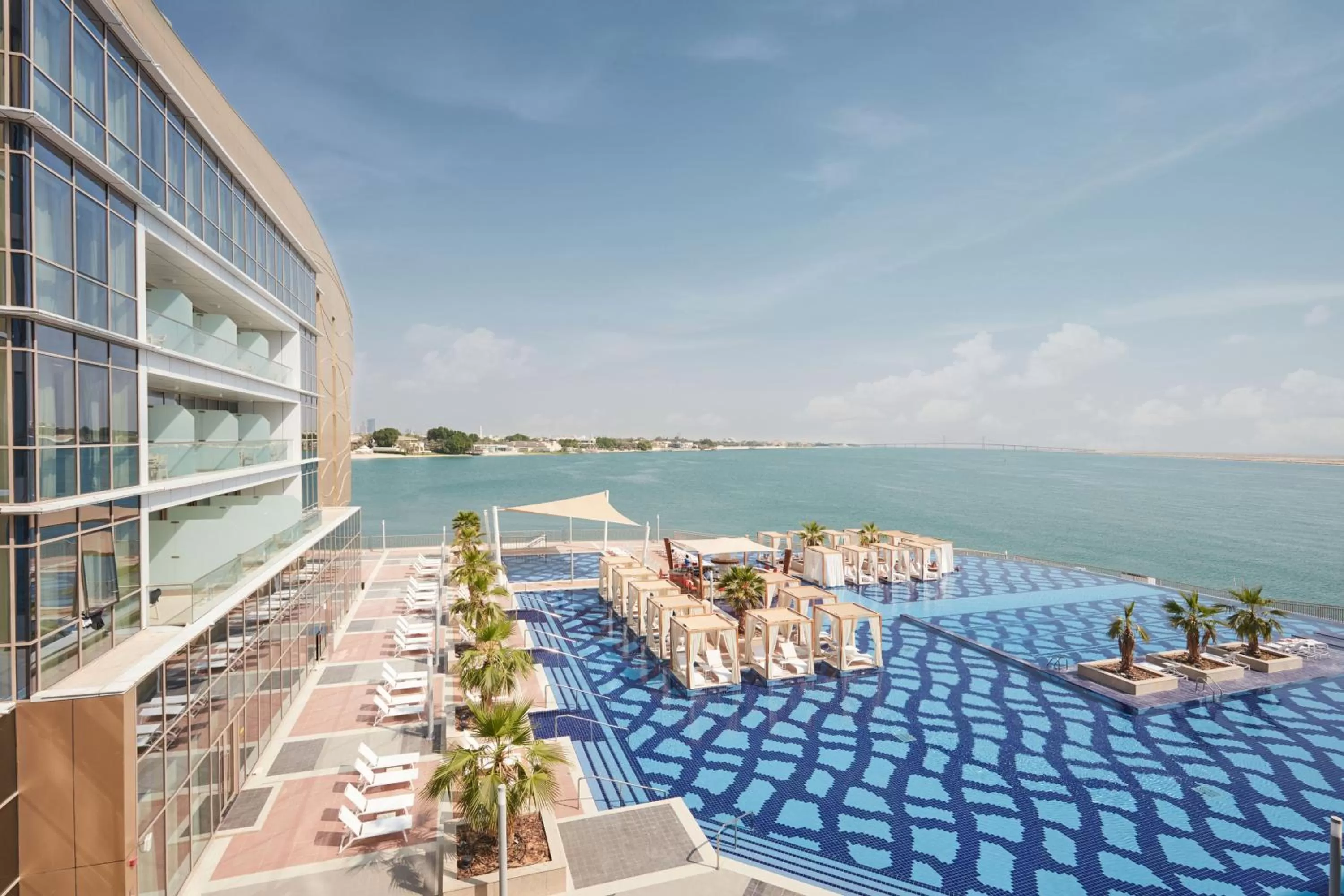 Pool view in Royal M Hotel Abu Dhabi by Gewan