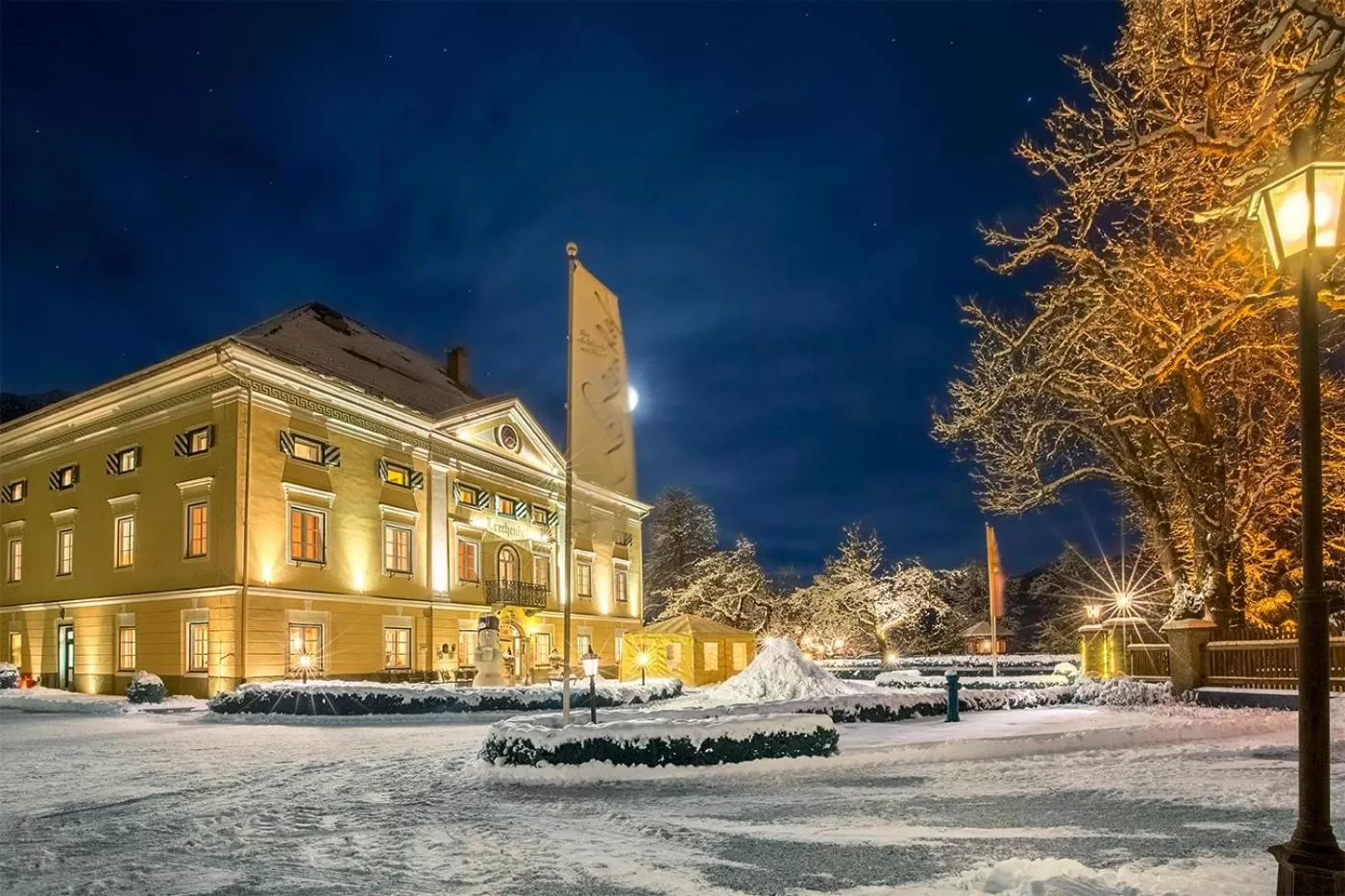 Property building, Winter in Hotel Schloss Lerchenhof