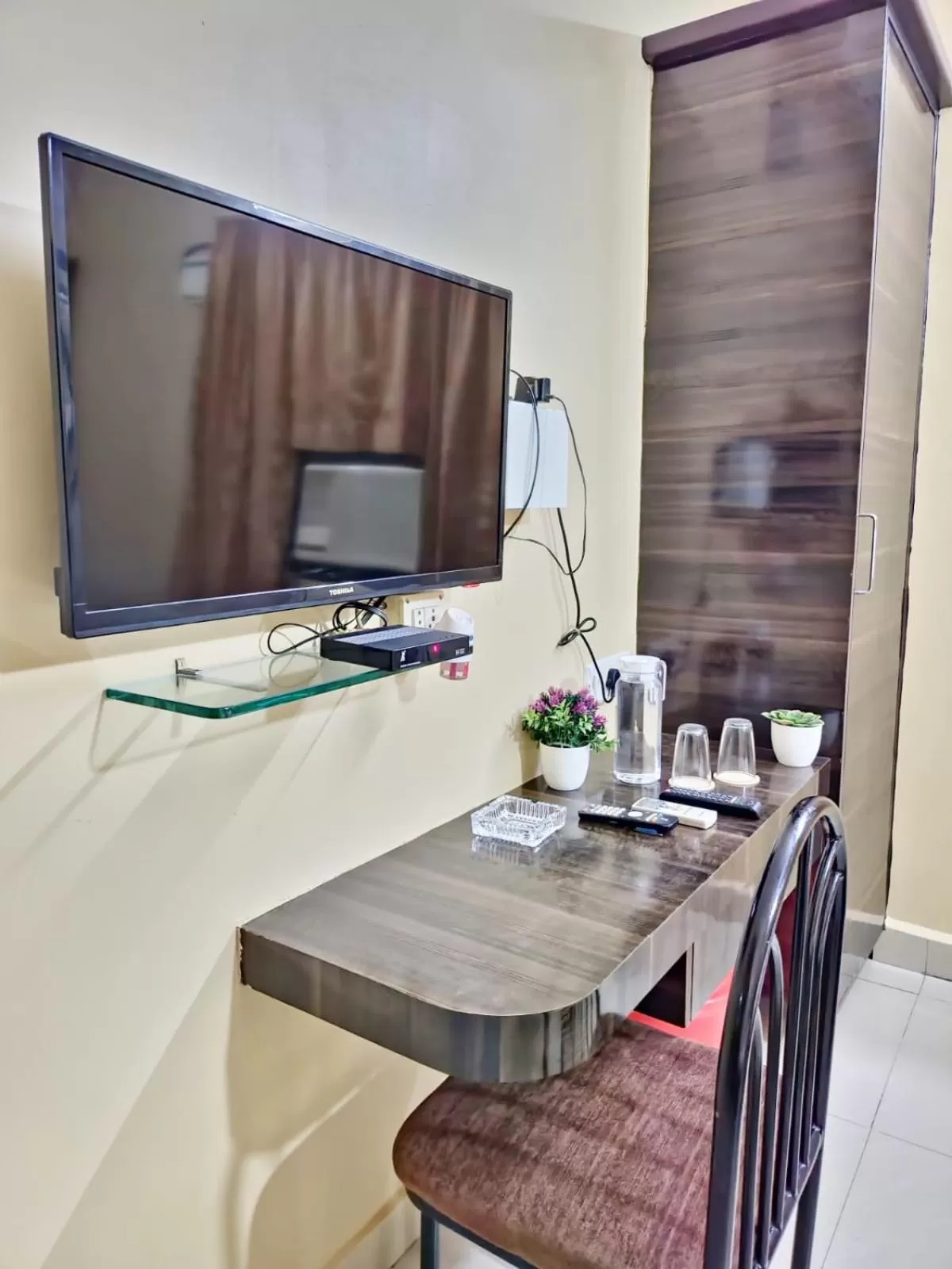 TV/Entertainment Center in Bhimas Inn - Near Central Railway Station