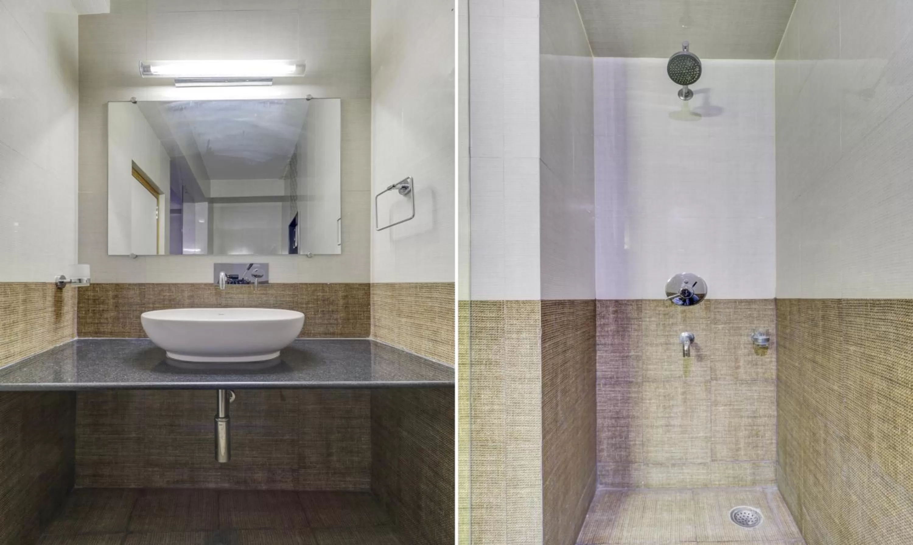 Bathroom in Treebo Trend Orange City