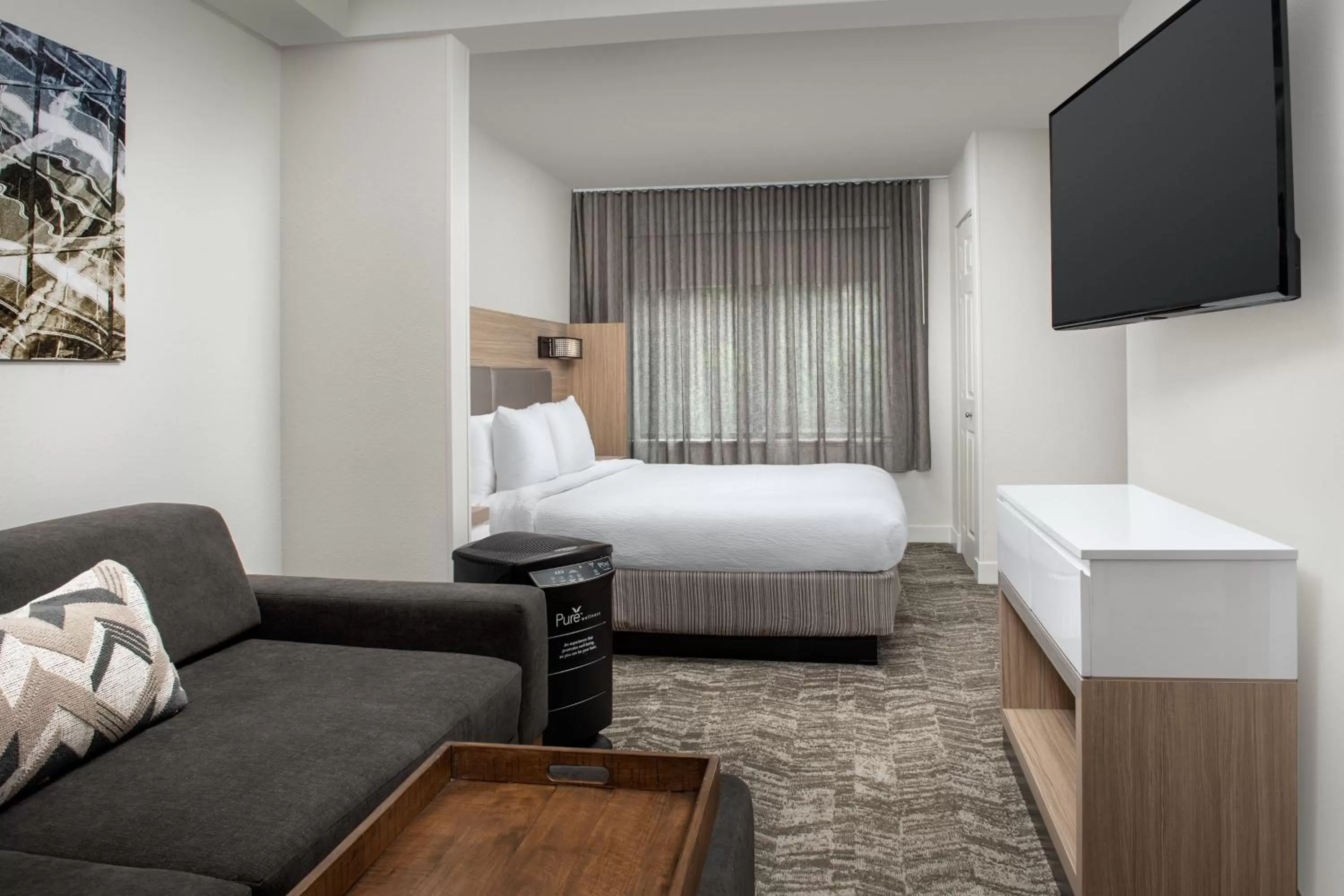 Photo of the whole room, Bed in SpringHill Suites by Marriott Atlanta Buford/Mall of Georgia