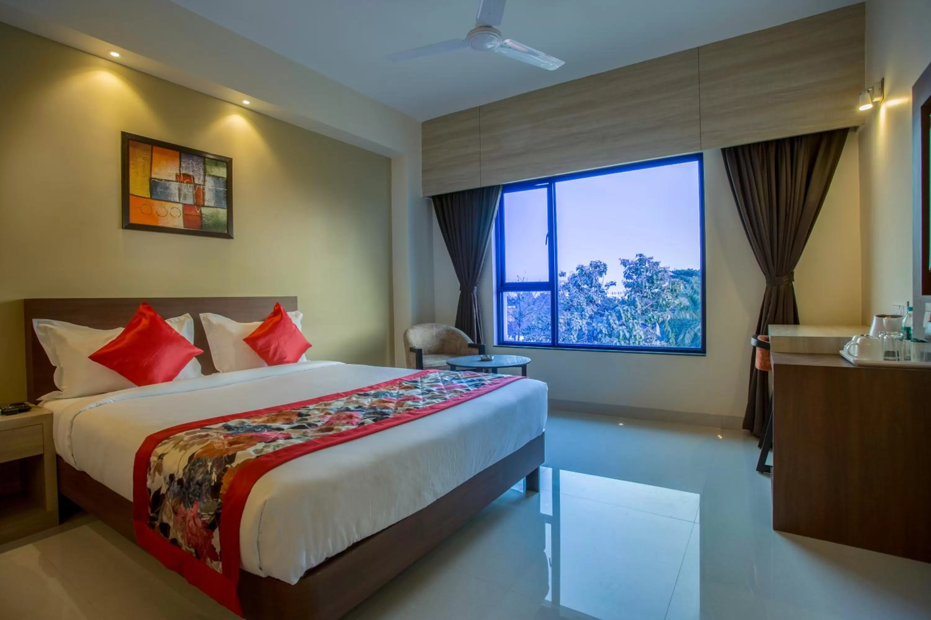 Bed in Hotel Malisca