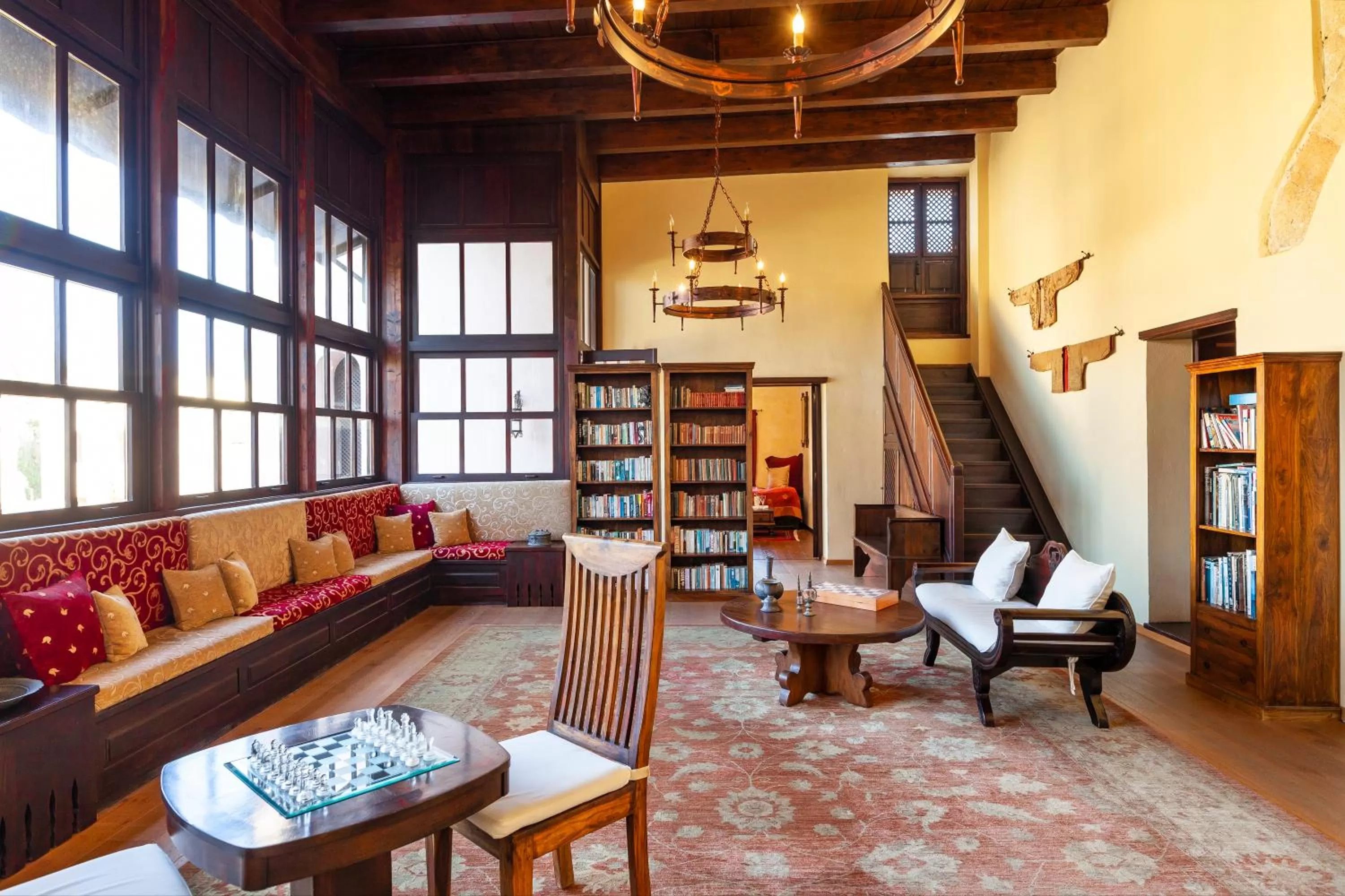 Library in Spirit Of The Knights Boutique Hotel