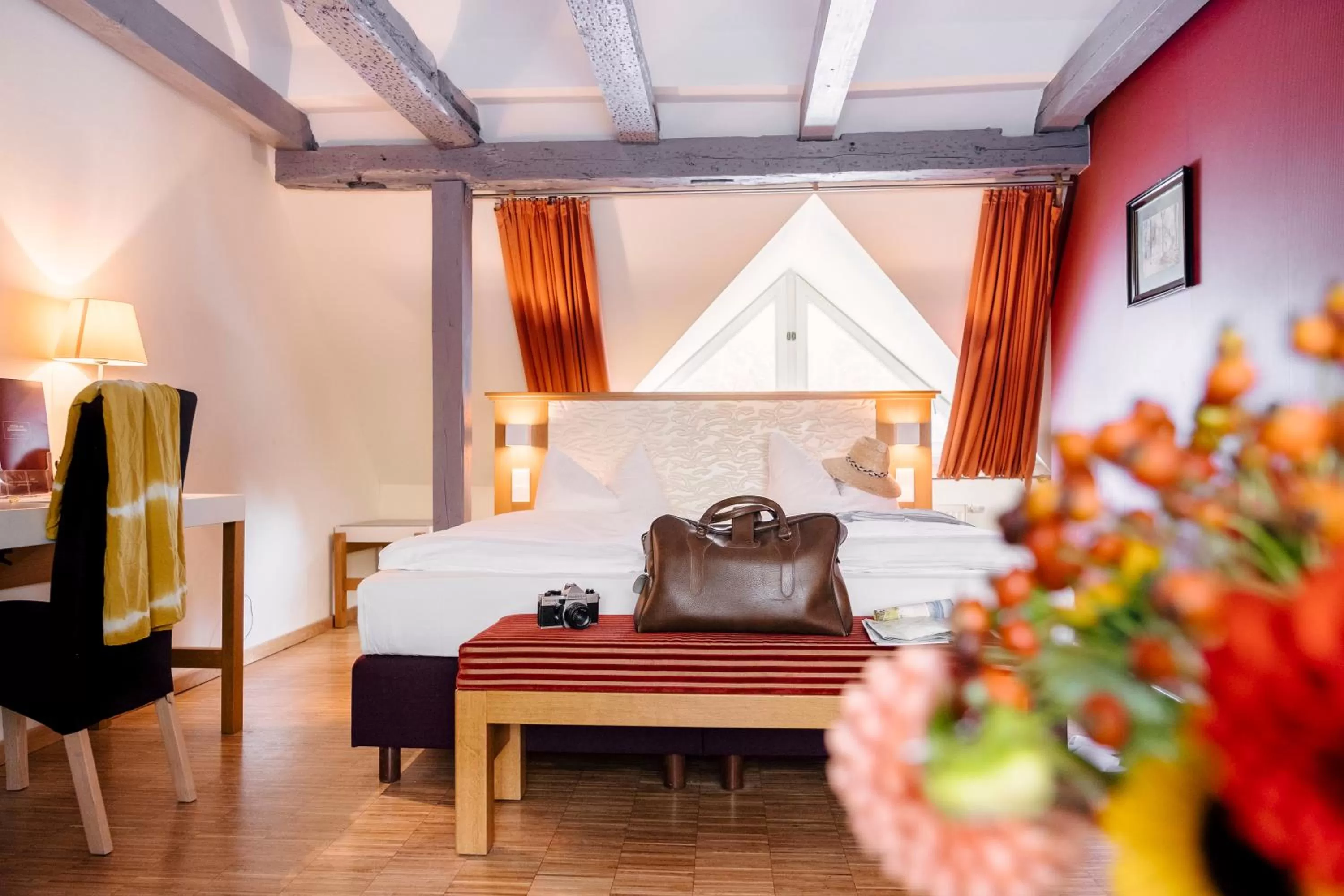 Decorative detail, Bed in Hotel am Jungfernstieg