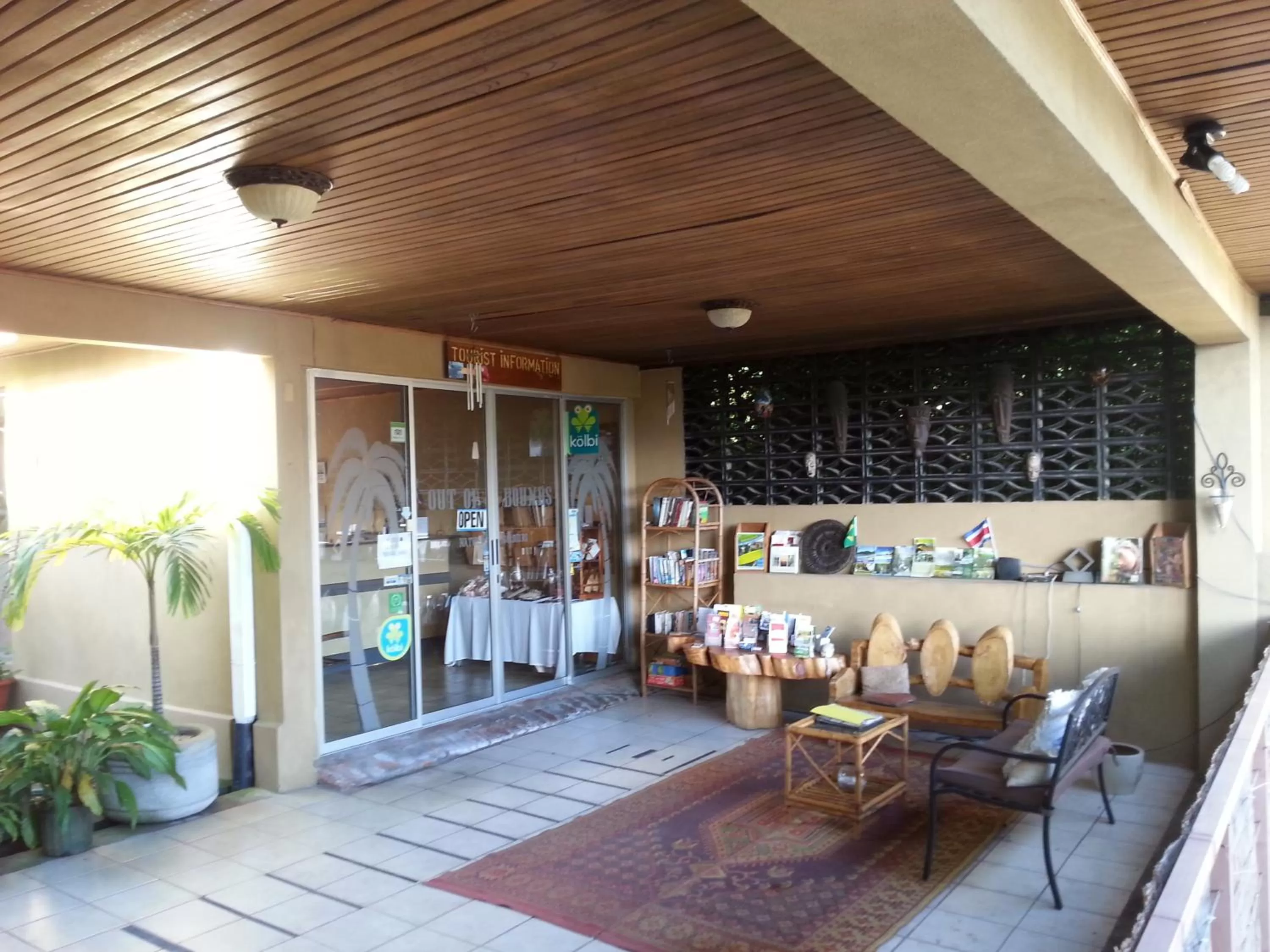 Patio in Out of Bounds Boutique Hotel