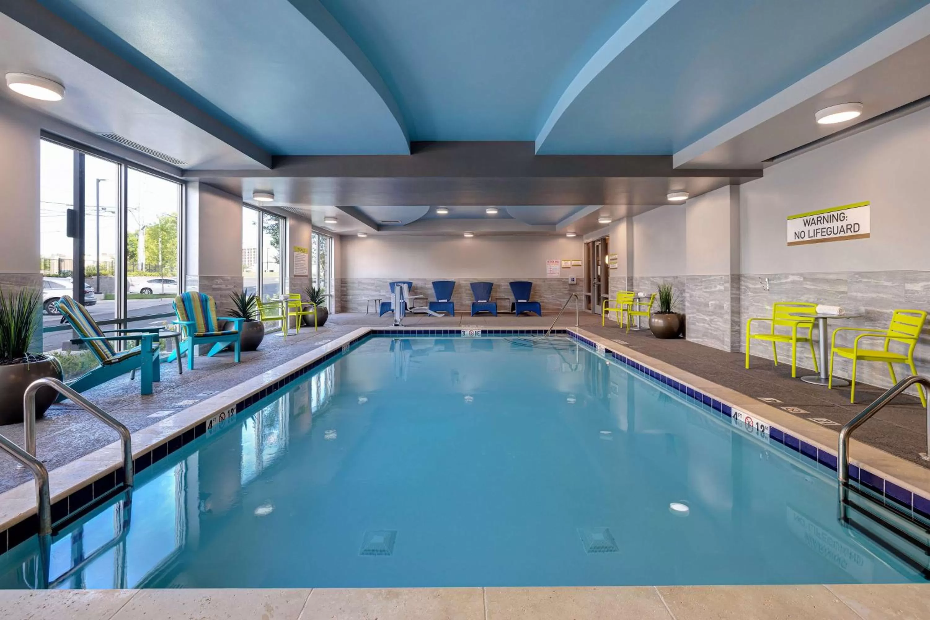 Pool view in Home2 Suites By Hilton Nashville Downtown-Metrocenter