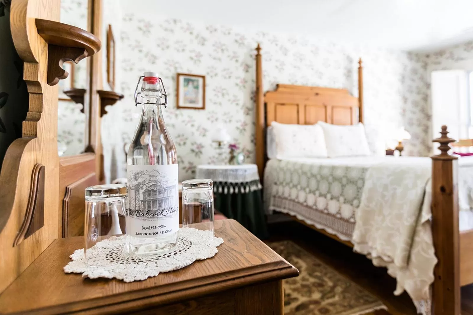 Decorative detail, Bed in The Babcock House