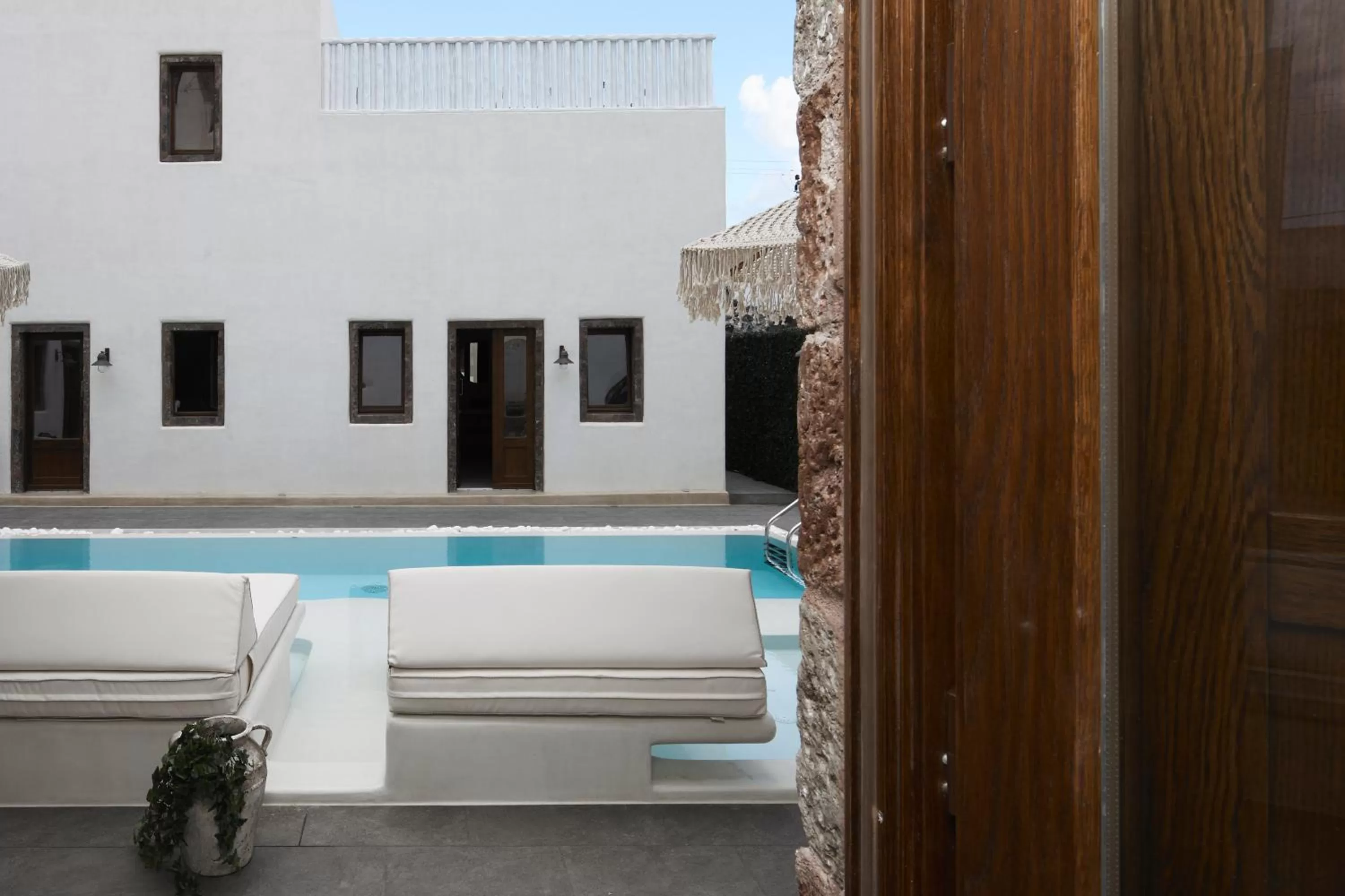 Pool view in Winery Hotel 1870