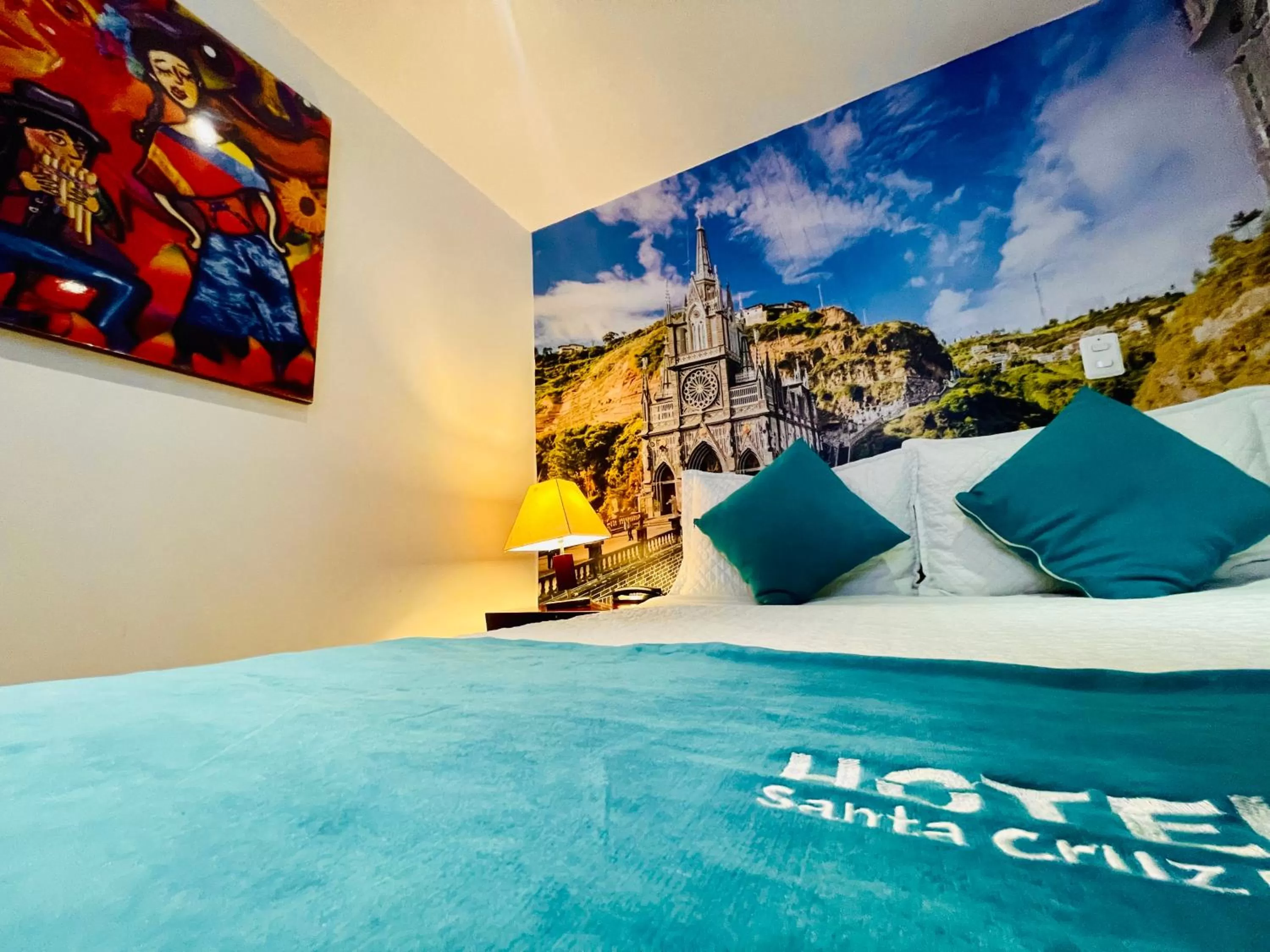 Bed in Hotel Santa Cruz Bogotá