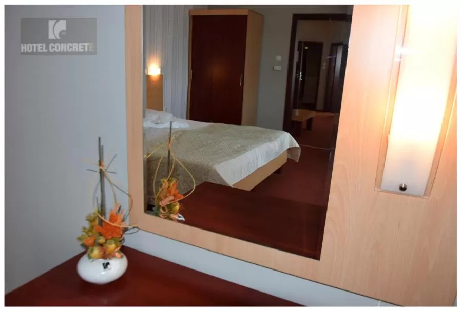 Bed in Hotel Concrete