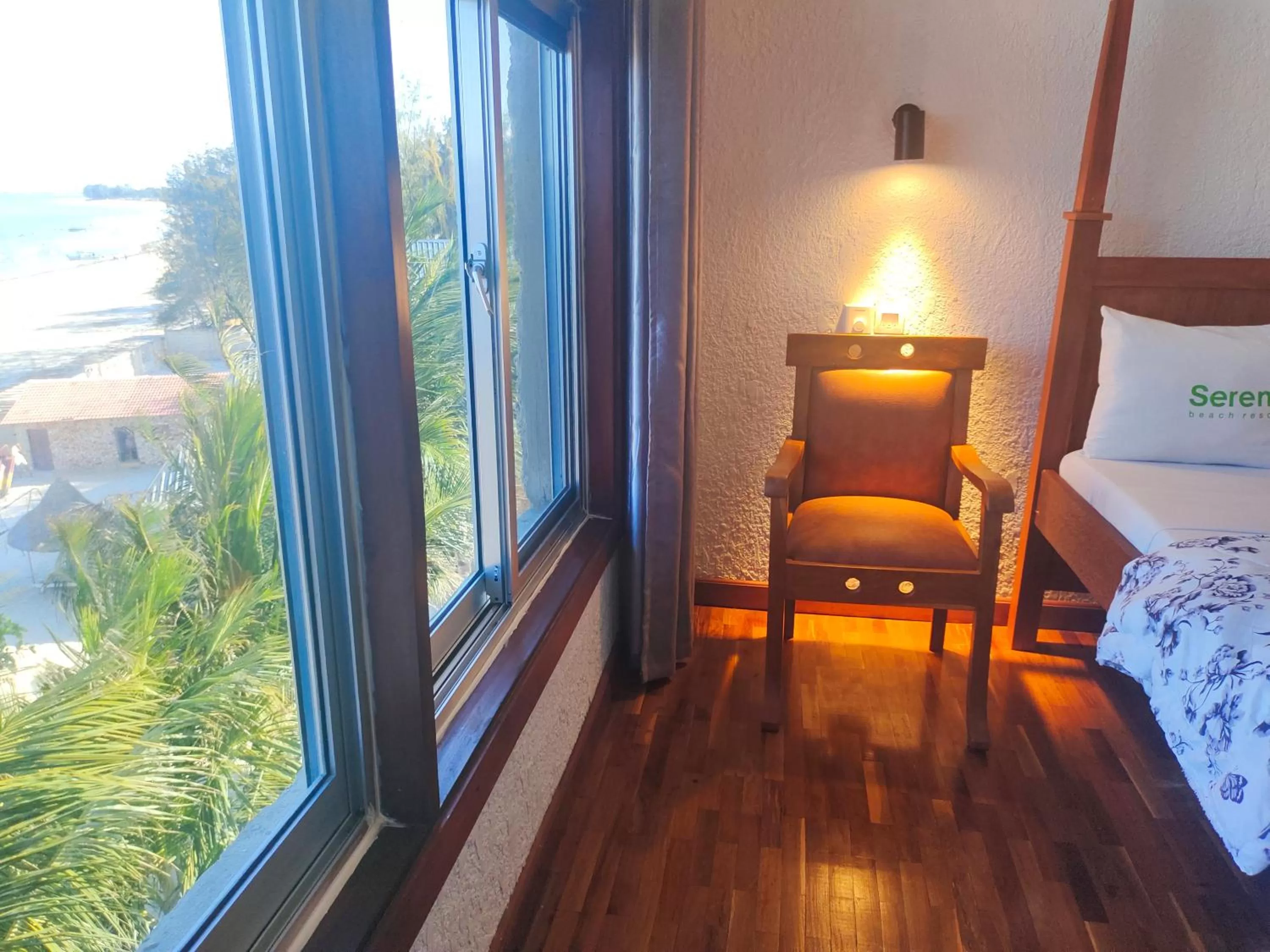 Bed in Serene Beach Resort