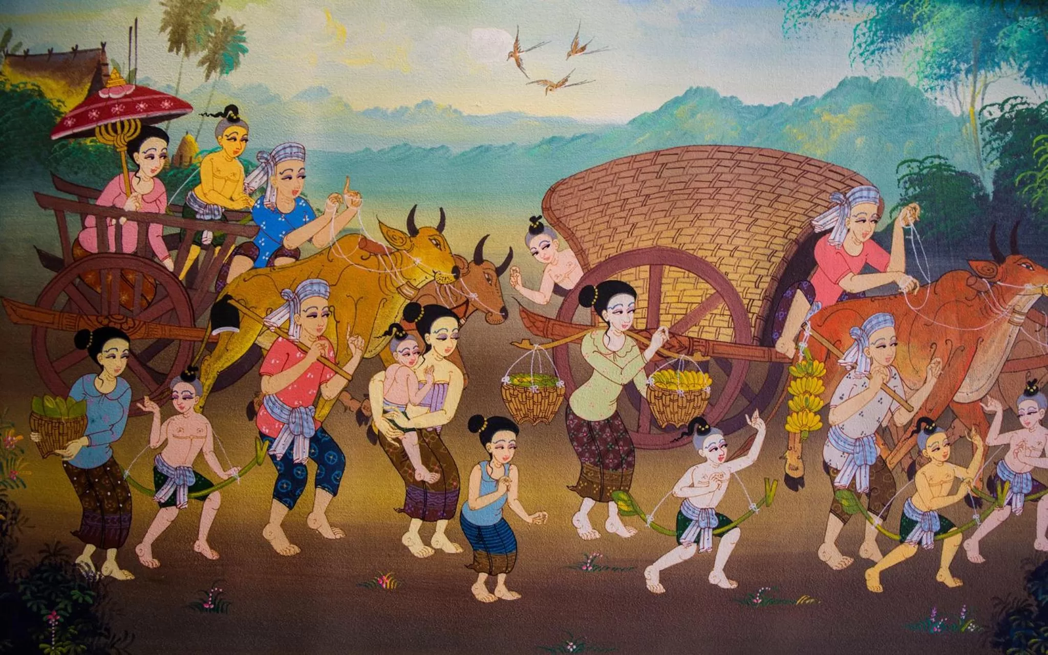 Decorative detail in Aiyara Grand Hotel