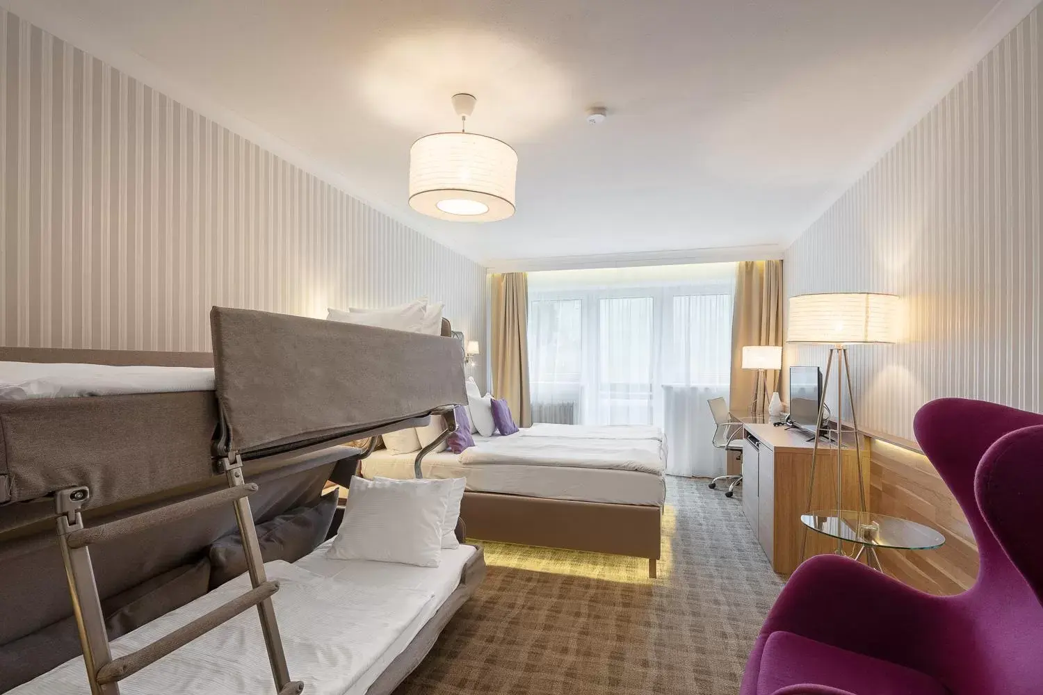 Family Deluxe Room with Balcony in Pytloun Wellness Hotel Harrachov Family Deluxe Room with Balcony in Pytloun Wellness Hotel Harrachov