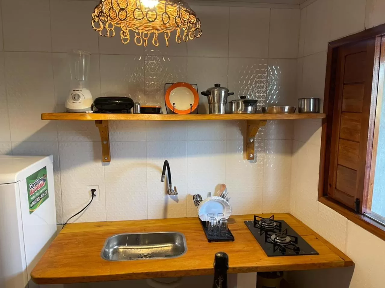 Kitchen or kitchenette in Chalé Palhano Beach