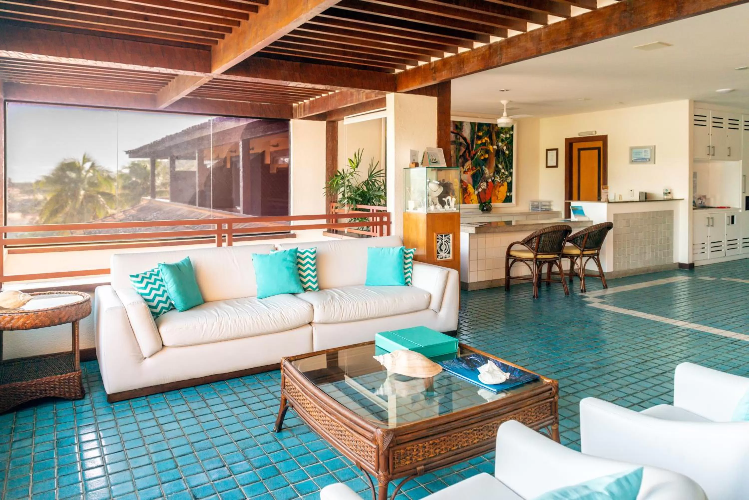 Seating area in Hotel Ferradura Private