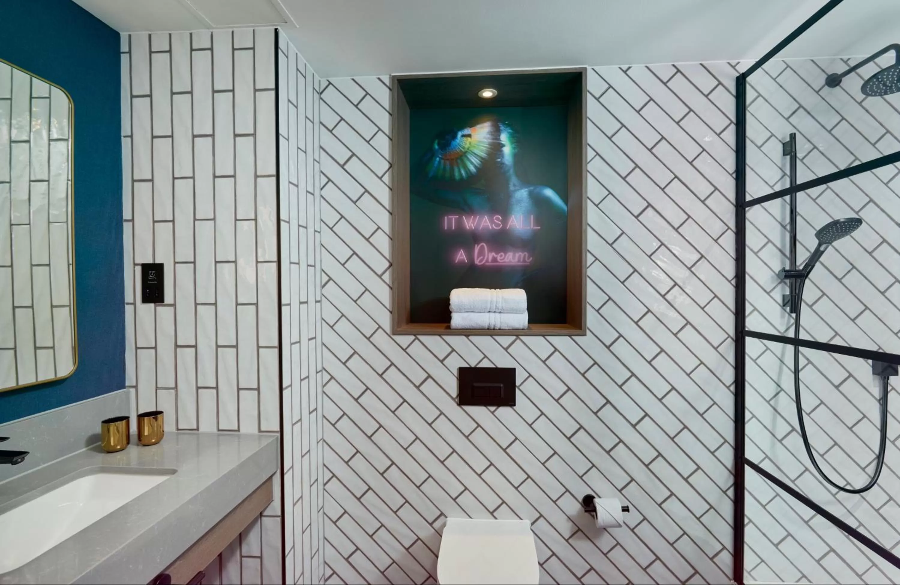 Bathroom in NYX Hotel London Holborn by Leonardo Hotels