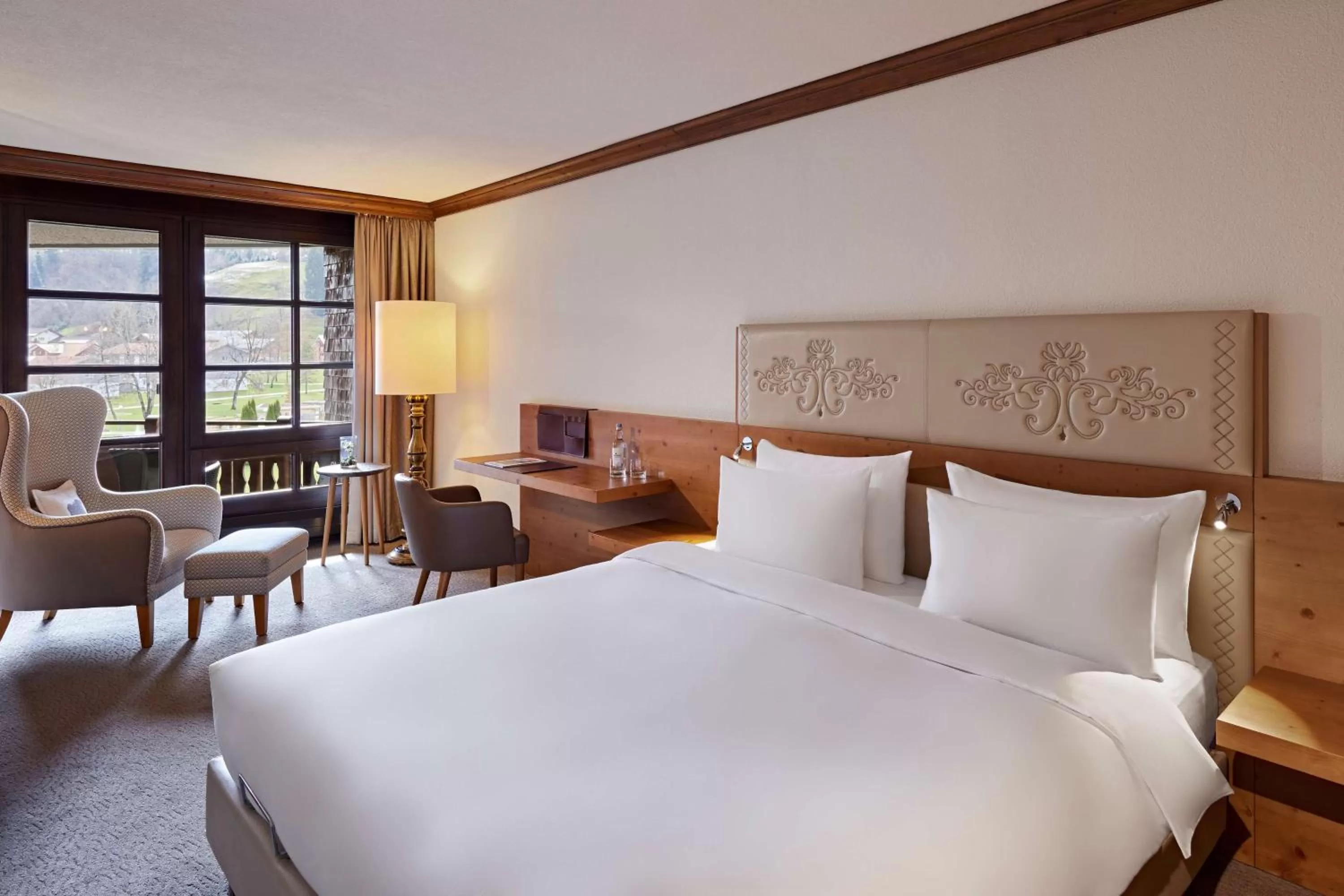 Bedroom, Bed in Parkhotel Oberstaufen